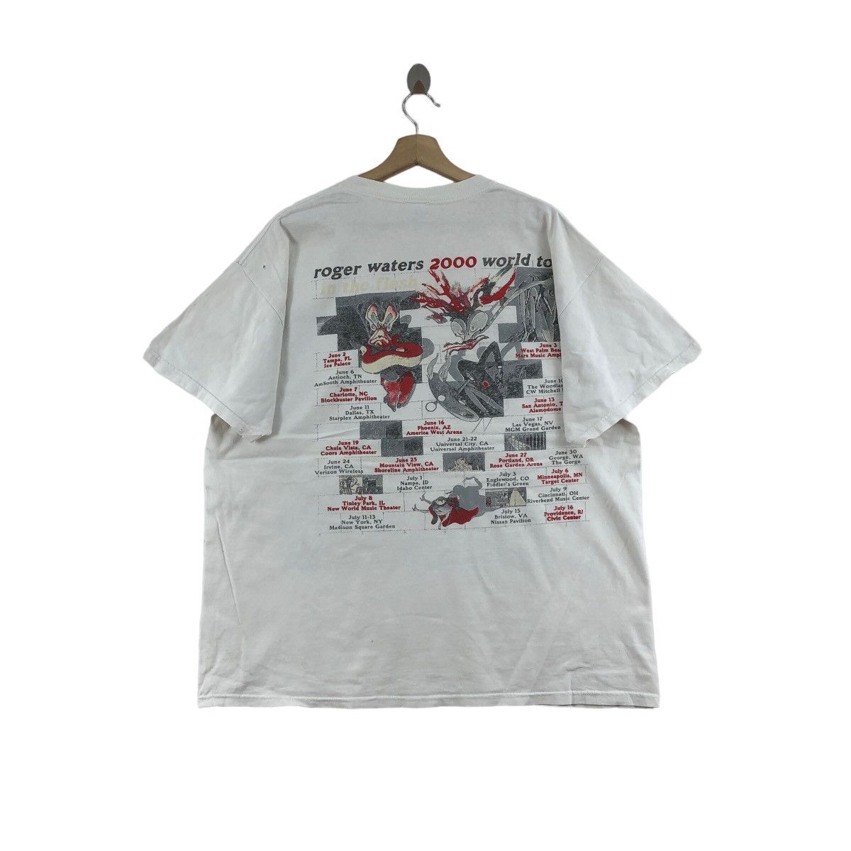 Band Tees Vintage ROGER WATERS Tour In The Flesh Tee Gerald Scarfe Art Size US M / EU 48-50 / 2 - 4 Thumbnail