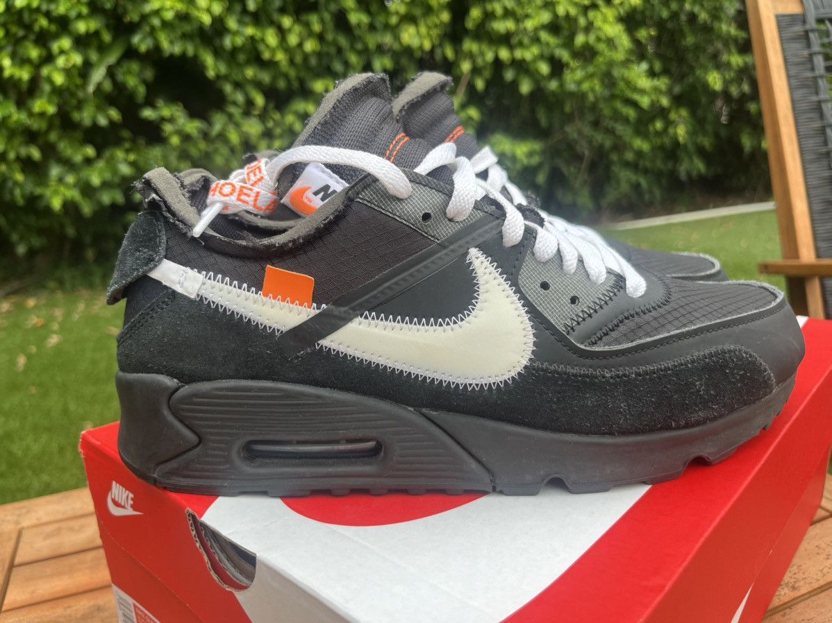 Nike × Off-White Air Max 90 Off White “Black” Size US 8 / EU 41 - 8 Thumbnail