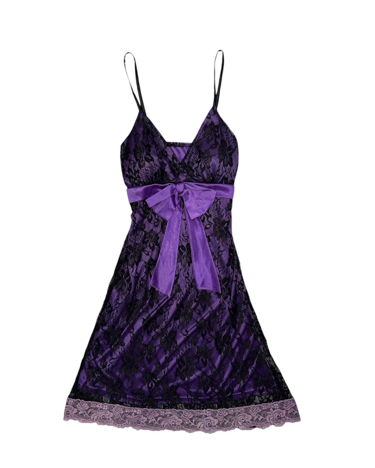Japanese Brand Japanese purple lace mini dress 👾🎀 Size S / US 4 / IT 40 - 2 Thumbnail