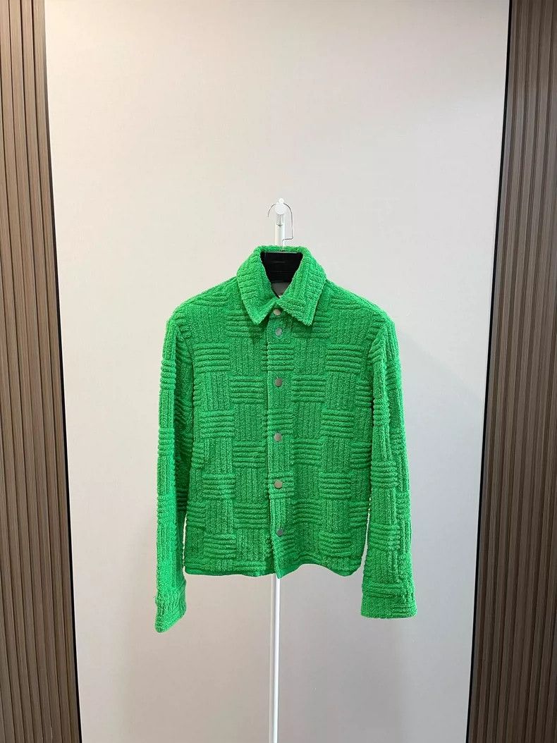 Bottega Veneta Bottega Veneta Green Checked Jacket-yf Size US S / EU 44-46 / 1 - 1 Thumbnail