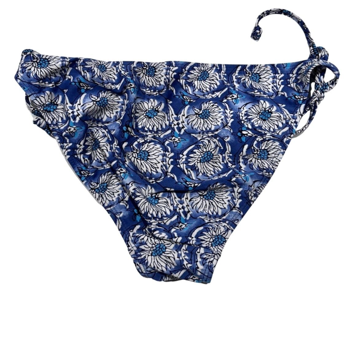 Old Navy OLD NAVY Blue Floral String Tie Bikini Bottoms Sz M Size ONE SIZE - 2 Thumbnail