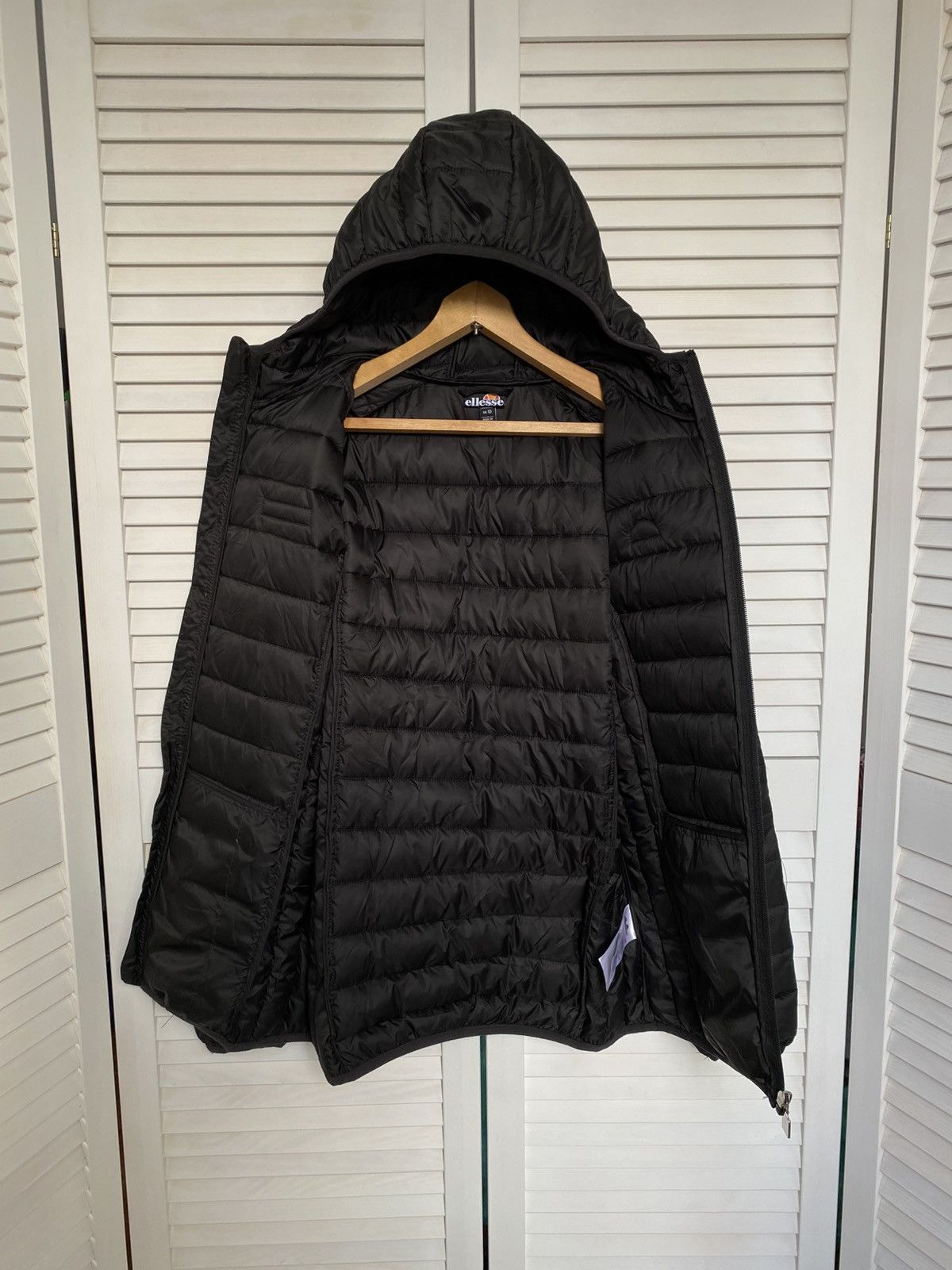 Ellesse Ellesse Lightweight Hooded Puffer Jacket Women’s Black SizeS Size S / US 4 / IT 40 - 3 Thumbnail