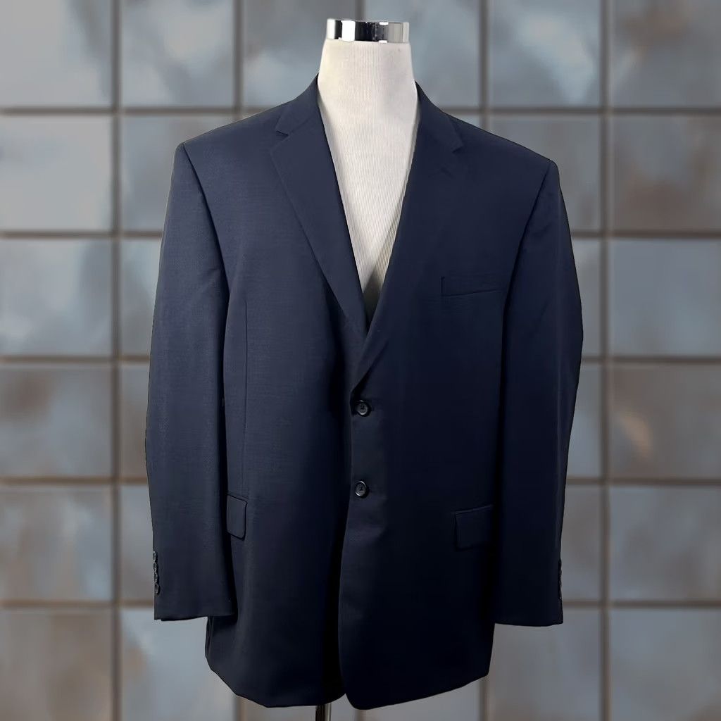Pronto Uomo Pronto Uomo 52R Sport Coat Navy Blue Wool Two-Button Lined Double-Vented Men’s Jacket Coat Size US XS / EU 42 / 0 - 1 Thumbnail