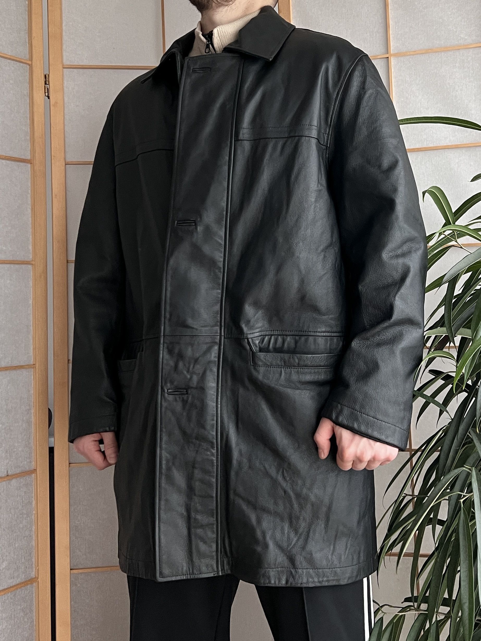 If Six Was Nine 14th Addiction Yohji Yamamoto style leather jacket LGB coat Size US XL / EU 56 / 4 - 4 Thumbnail