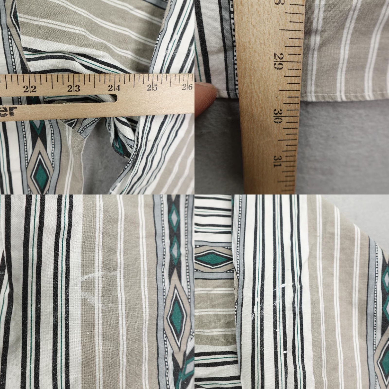 Vintage VINTAGE Panhandle Slim Shirt XL Gray Aztec Striped Button-Up Long Sleeve Western Mens Size US XL / EU 56 / 4 - 8 Thumbnail