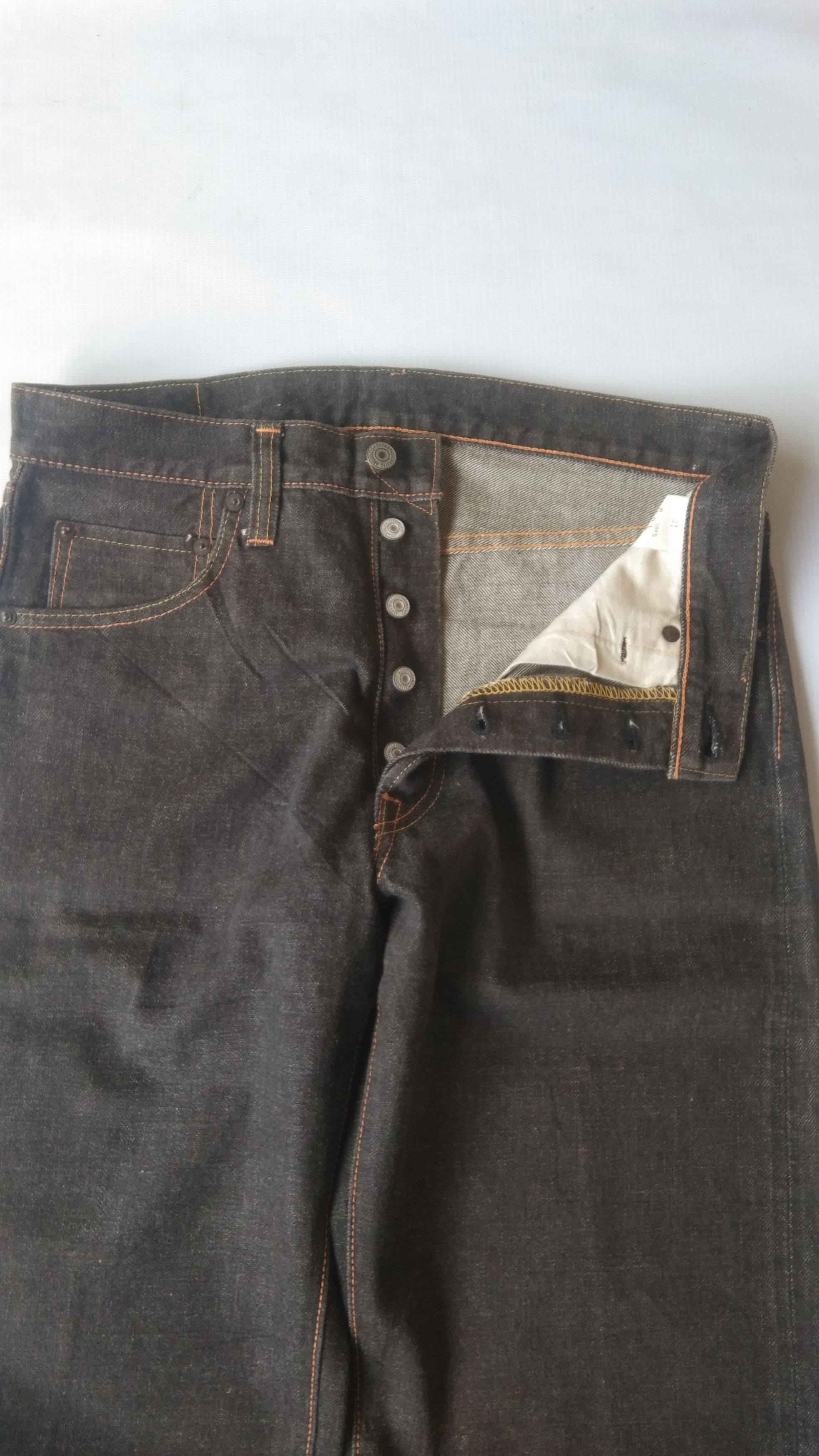 Japanese Brand Ganas selved black jeans Size US 31 - 4 Thumbnail