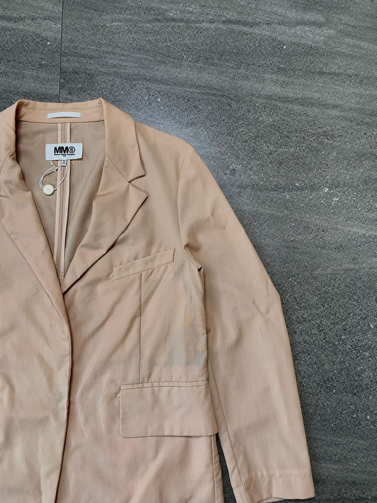 Maison Margiela FREE TAX ! MM6 Peach Light Wool Blazer Jacket Size US S / EU 44-46 / 1 - 3 Thumbnail