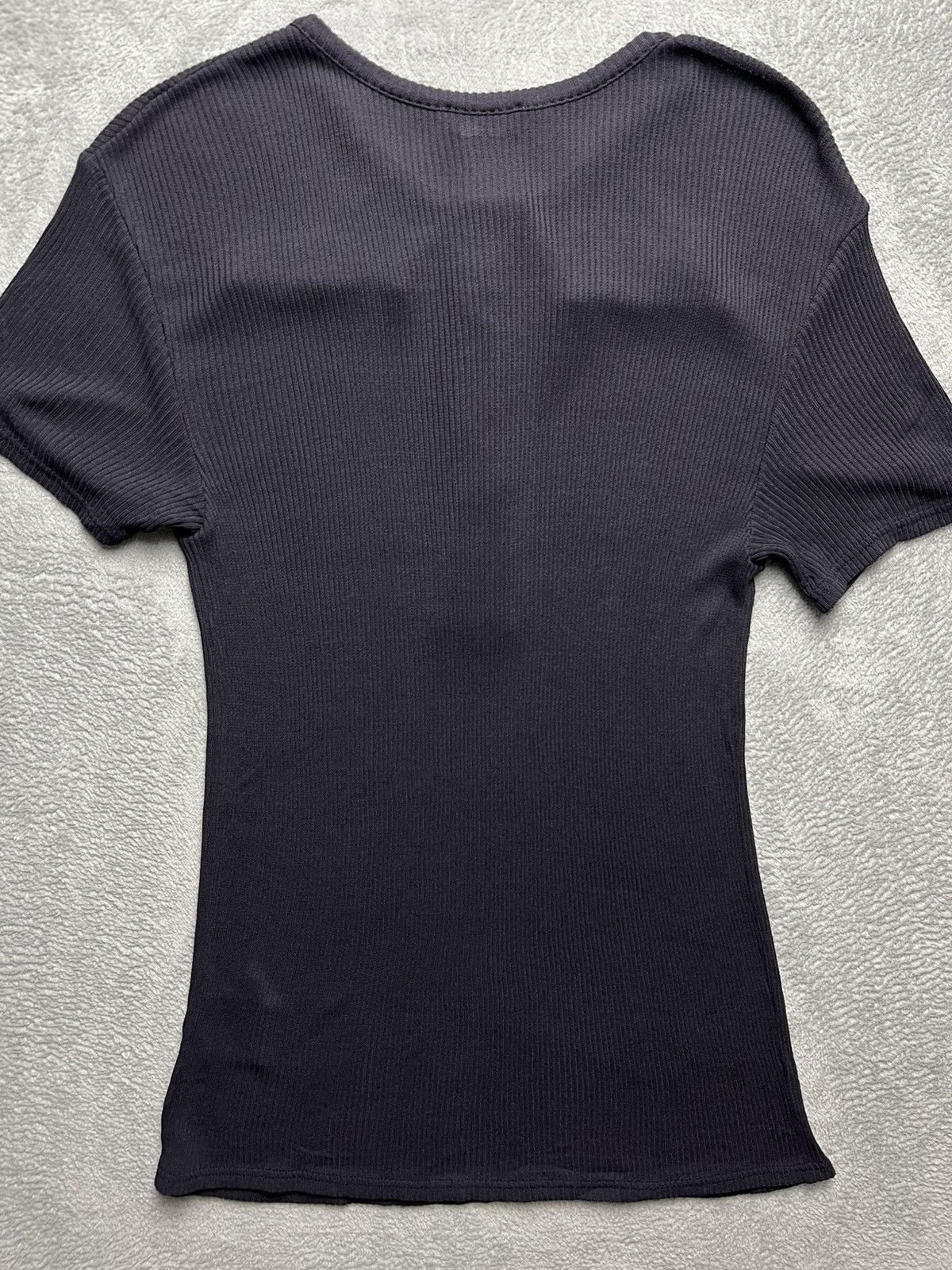Chanel Chanel - black ribbed short sleeved top Size S / US 4 / IT 40 - 7 Thumbnail