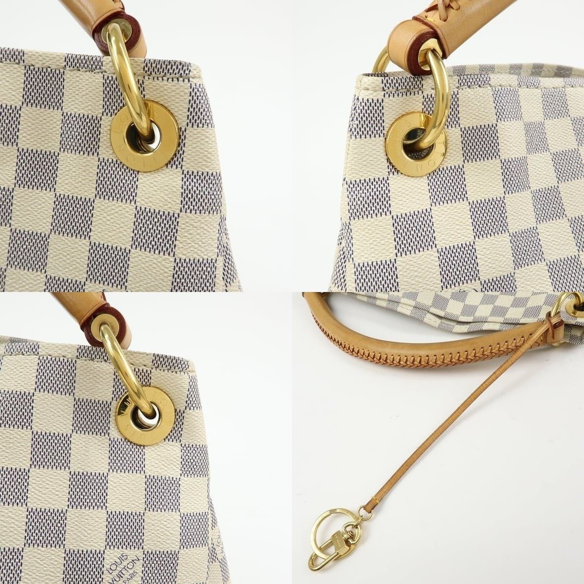 Louis Vuitton Louis Vuitton Damier Azur Artsy MM Shoulder Bag Size ONE SIZE - 6 Thumbnail