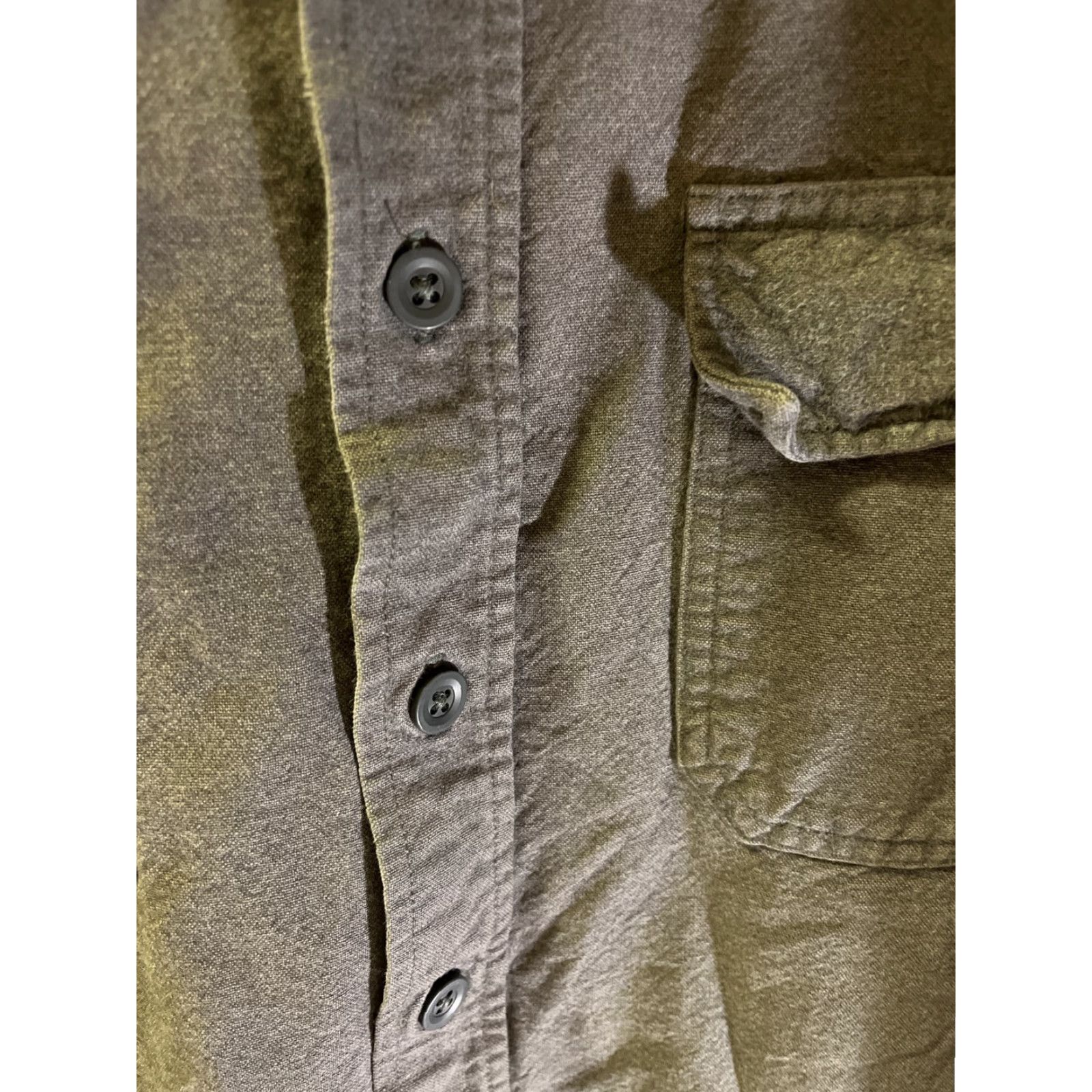 Vintage VINTAGE L.L. Bean Men's Gray Chamois Long Sleeve Button-Down Shirt XL Heavyweight Casual Fall Winter Size US XL / EU 56 / 4 - 3 Thumbnail