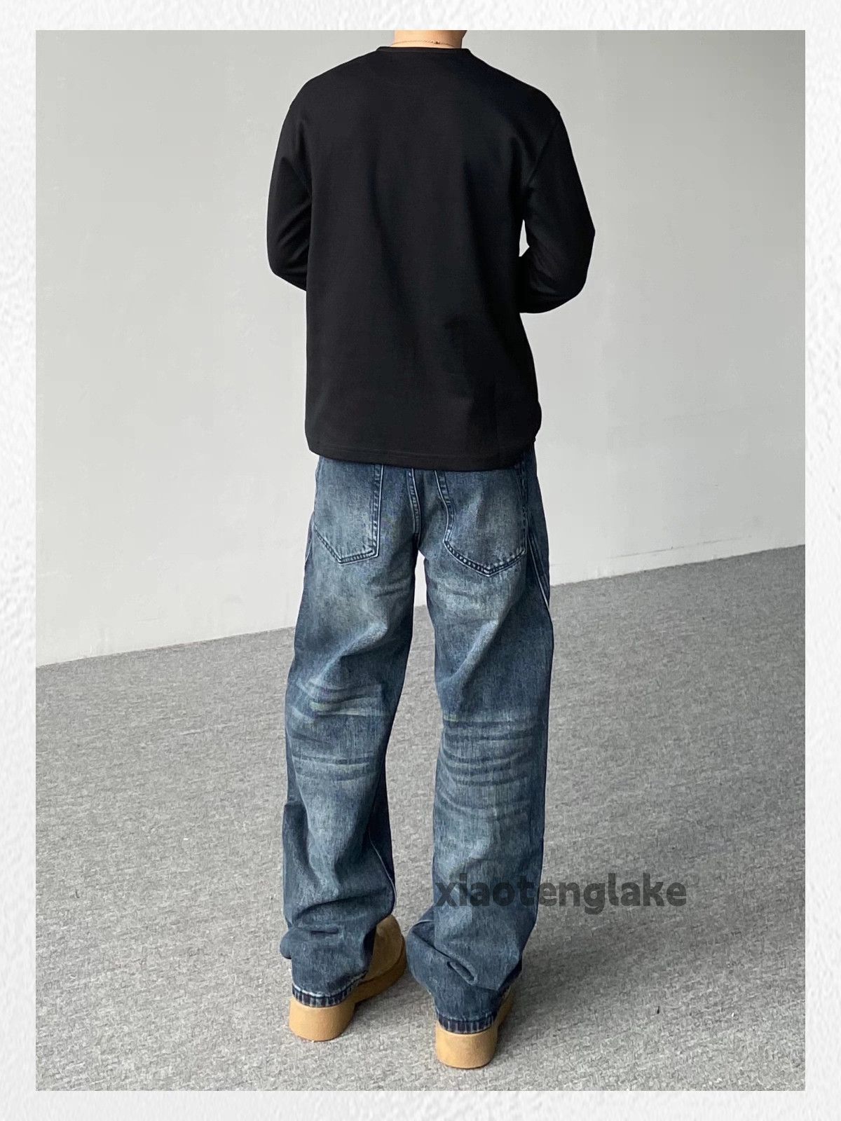 Vintage Washed faded cleanfit yuppie loose baggy jeans Size US 36 / EU 52 - 6 Thumbnail