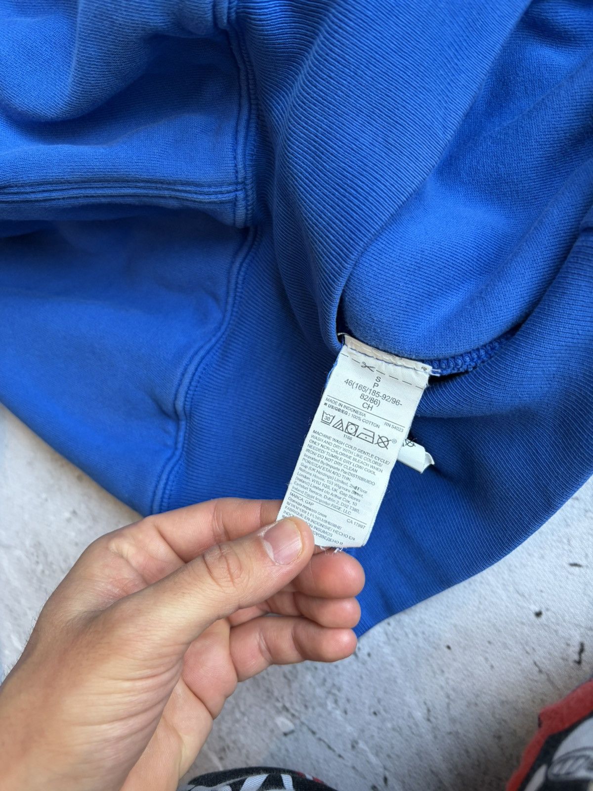 Gap × Yeezy Yeezy gap double layer blue hoodie sweatshirt boxy blank Size US S / EU 44-46 / 1 - 5 Thumbnail