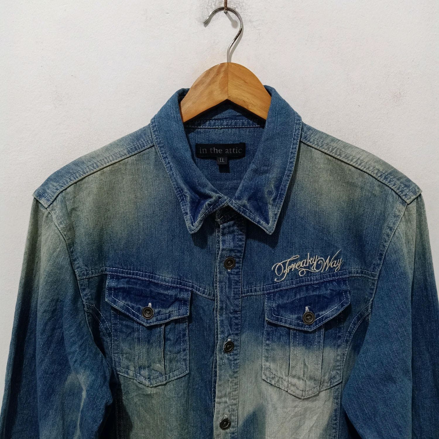 In The Attic In The Attic Denim Jeans Shirt Size US XL / EU 56 / 4 - 3 Thumbnail