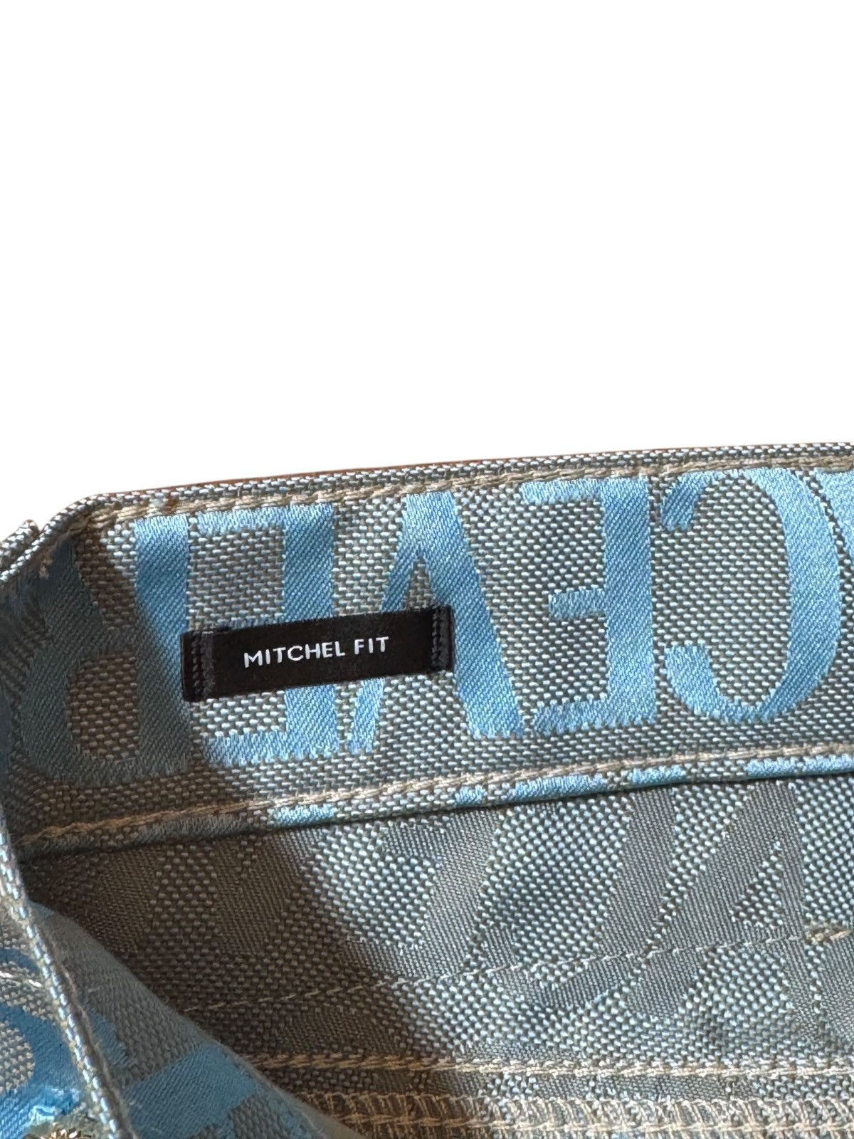 Versace Versace Jeans - Light Blue All-Over Logo Print Size US 29 - 7 Thumbnail