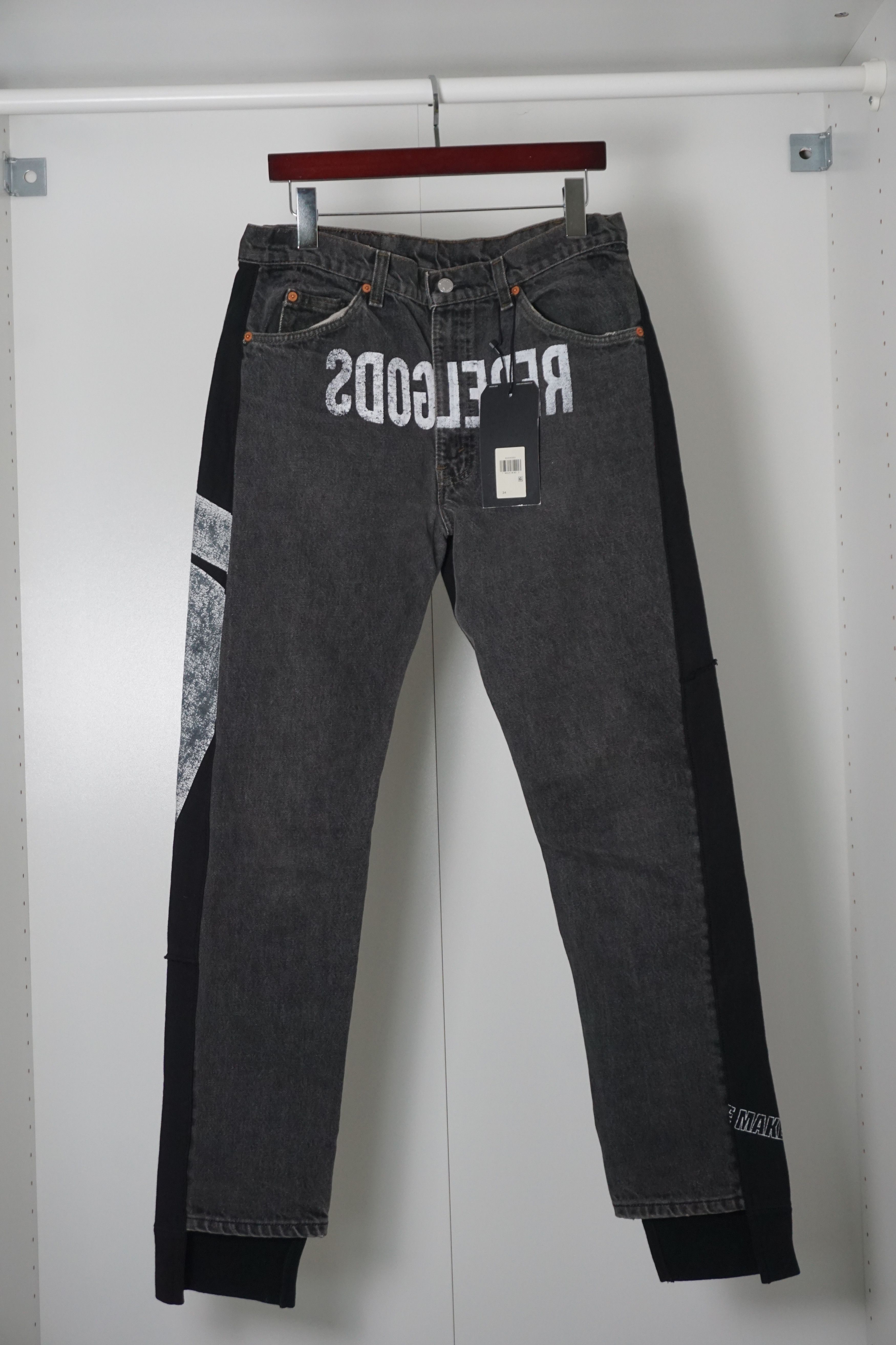 Levi's × Undercover Rebelgods Denim Sweat Hybrid Redux Pants Size US 34 / EU 50 - 1 Thumbnail