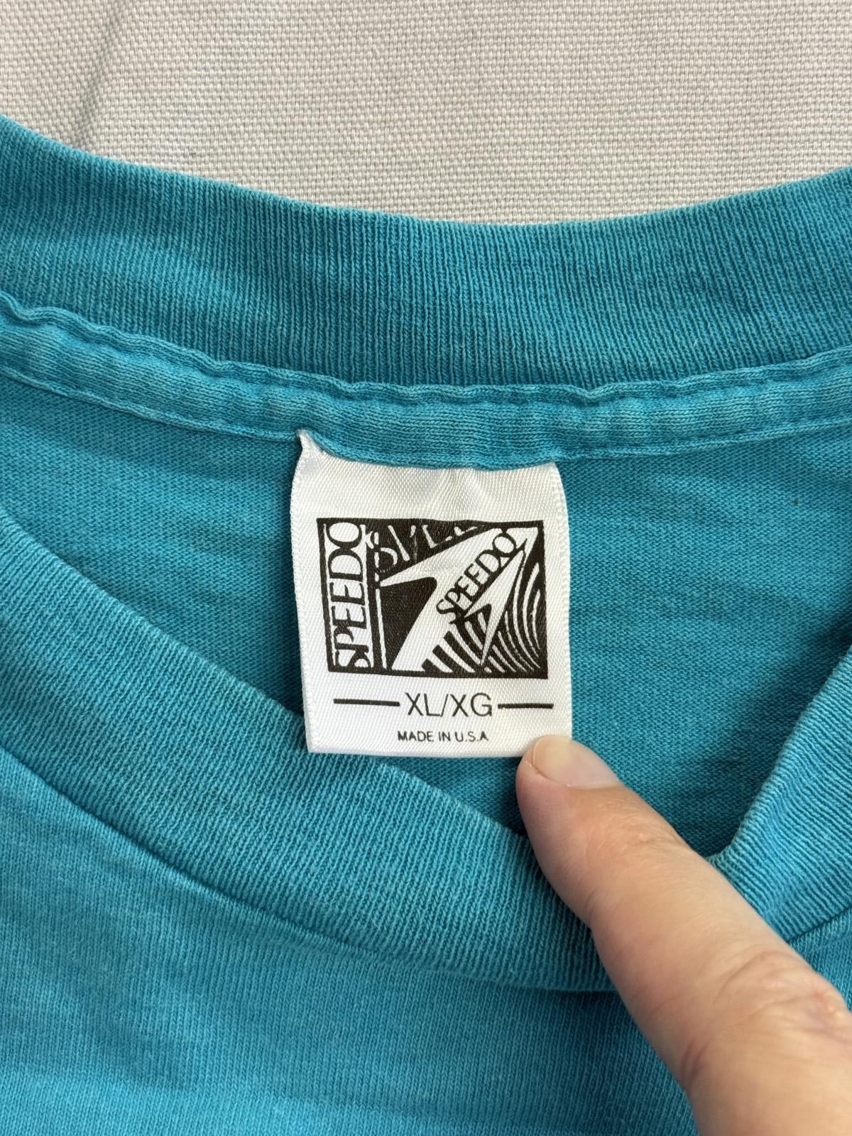 Speedo Vintage Speedo T-shirt Swimming 80s/90s Logo Blue Swim XL Size US XL / EU 56 / 4 - 4 Thumbnail