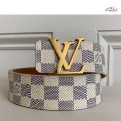 Louis Vuitton, Accessories, Louis Vuitton Mens Leather Belt Lv Print  Logo4mm