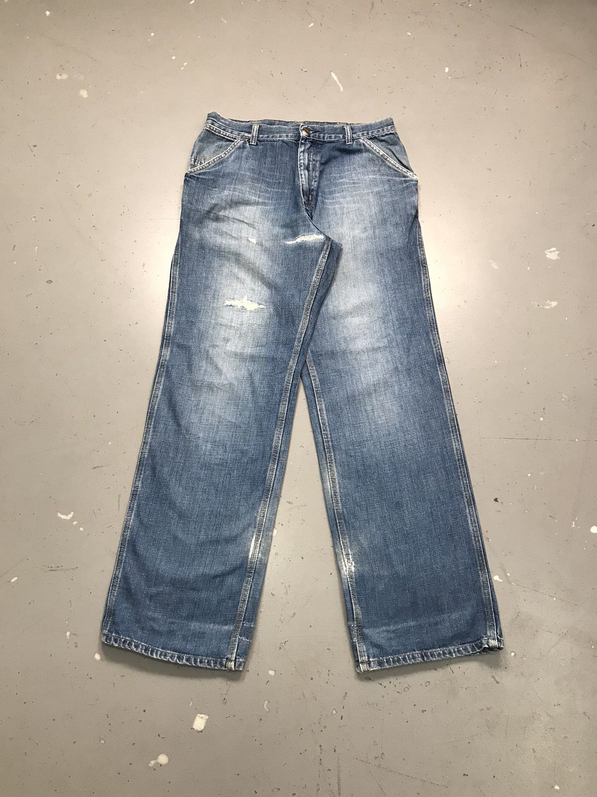 Carhartt Vintage Carhartt distressed simple pant Size US 34 / EU 50 - 1 Thumbnail
