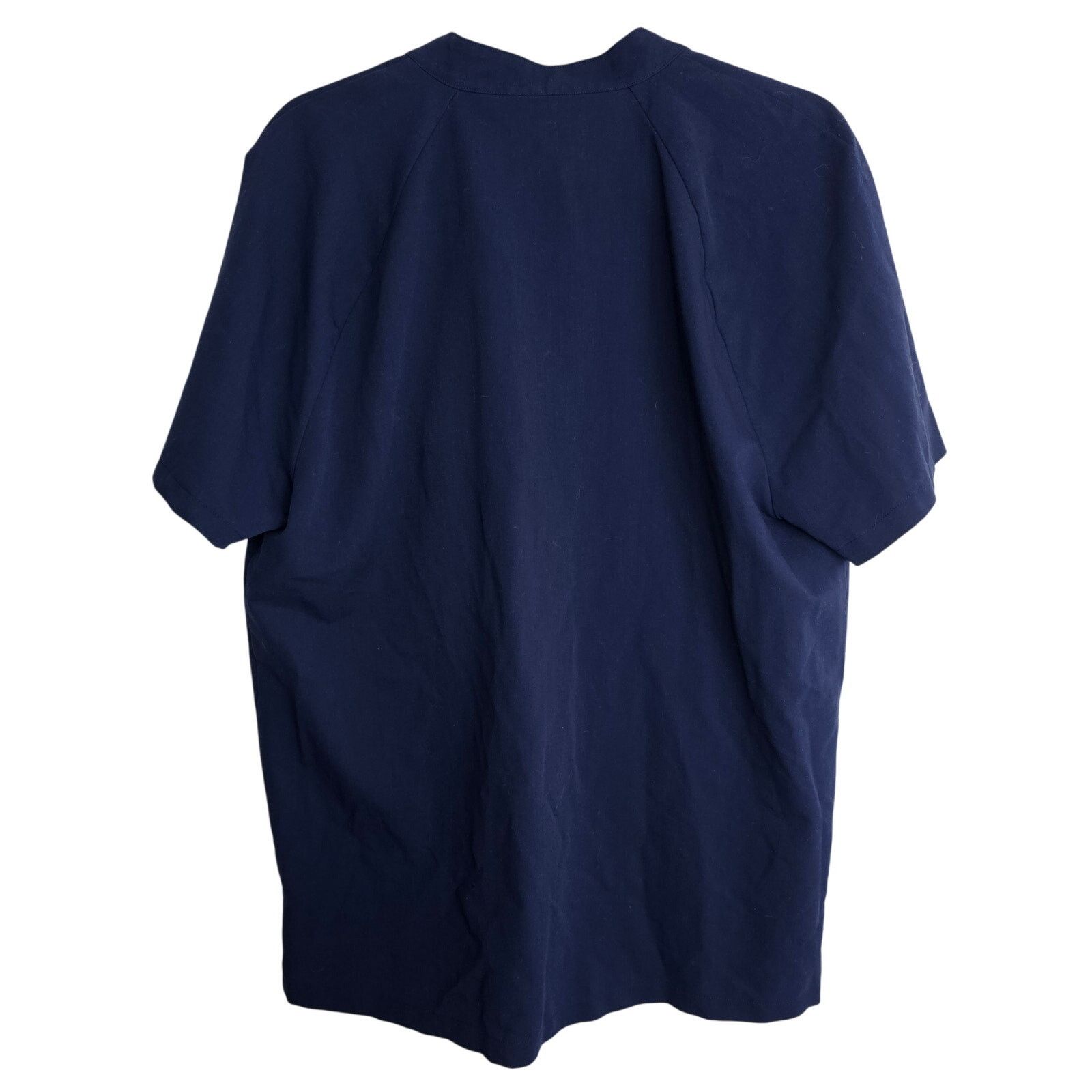 Figue Figs Mens Navy Blue Scrub Top Snap Henley Patch Pockets L Size US L / EU 52-54 / 3 - 8 Thumbnail