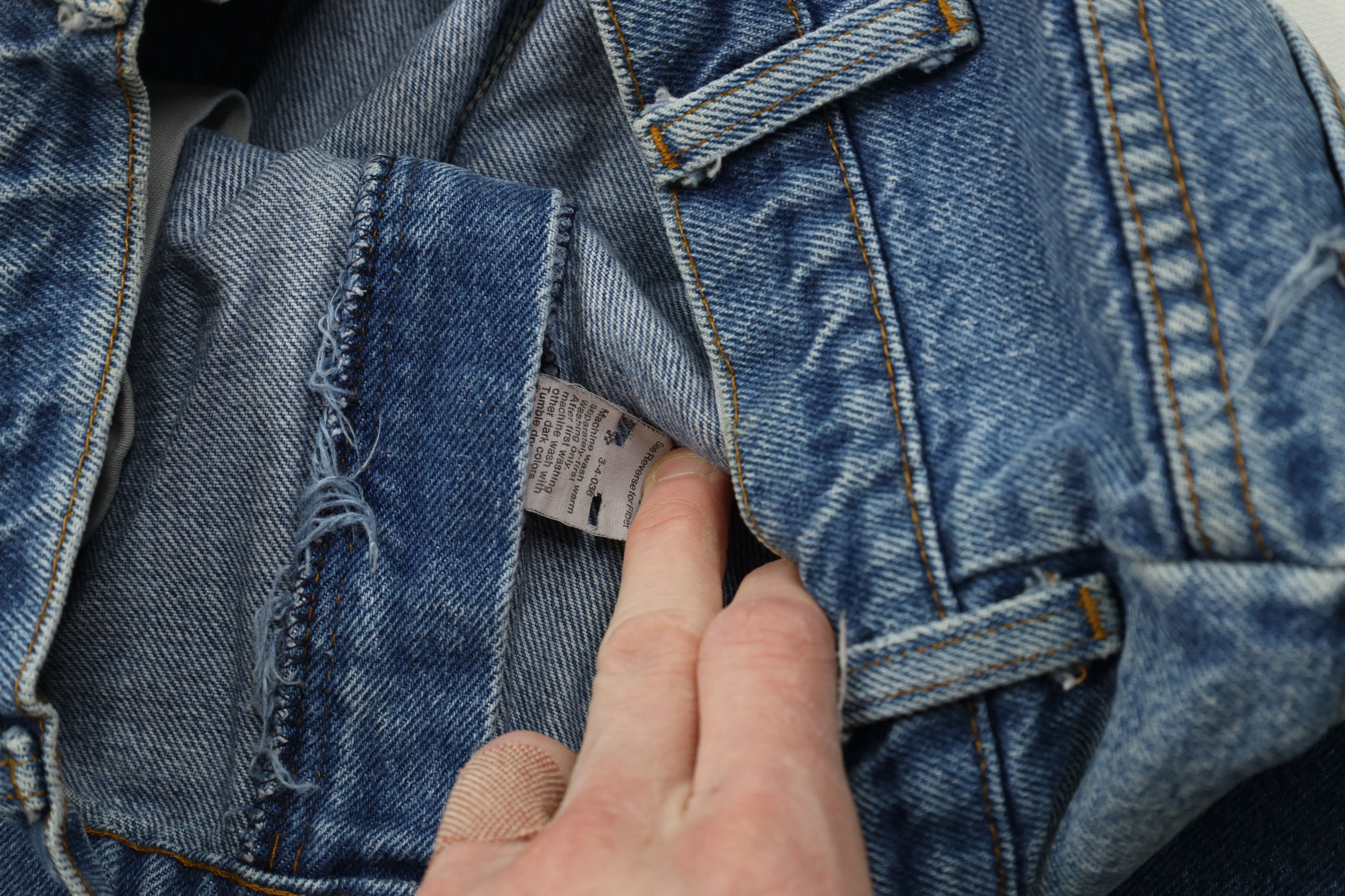Vintage Vintage 70s Streetwear Flared Bootcut Denim Jeans Blue USA Size US 34 / EU 50 - 6 Thumbnail