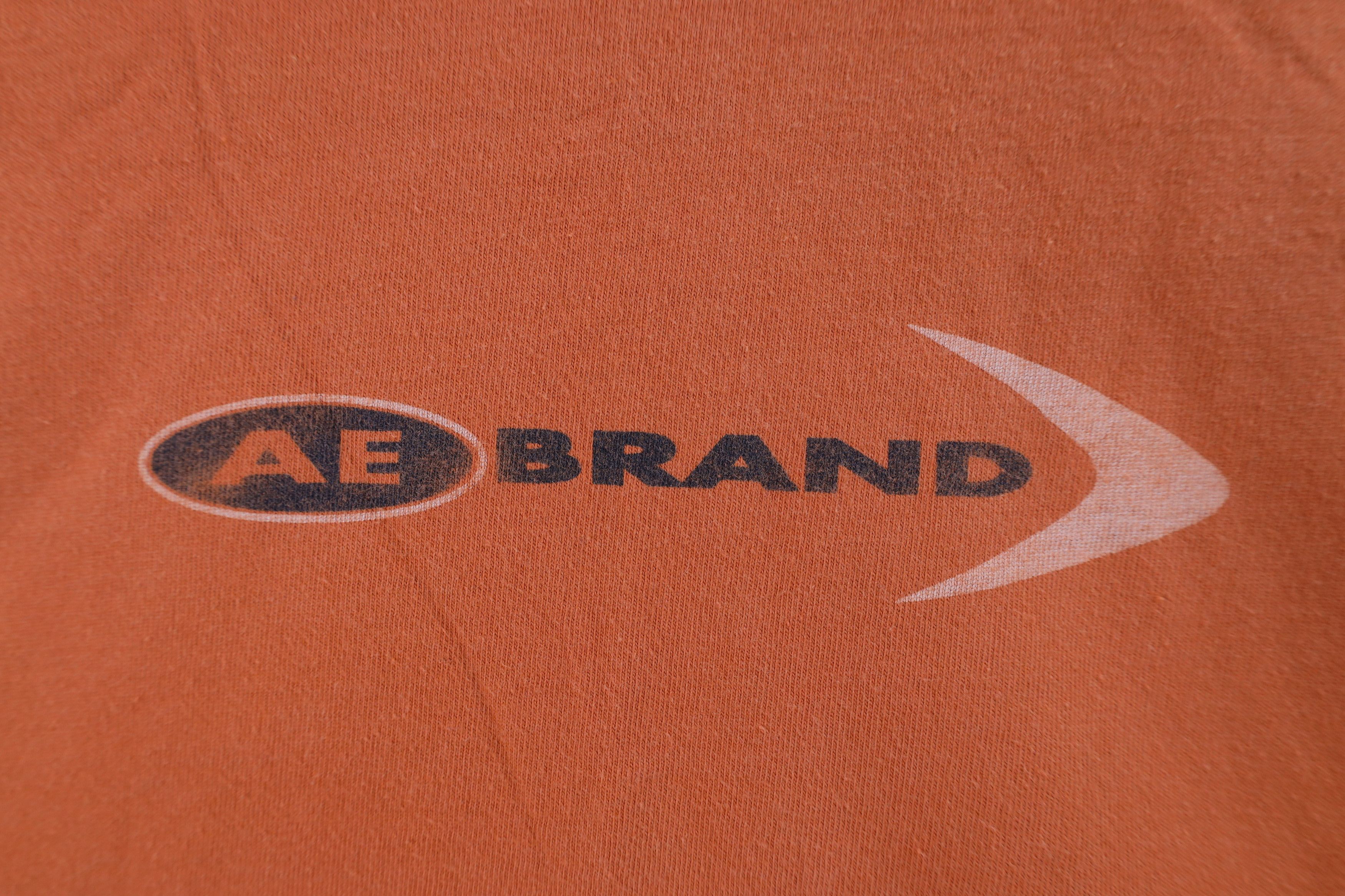 American Eagle Outfitters × Vintage Vintage 90s American Eagle Outfitters Spell T-Shirt Orange Size US L / EU 52-54 / 3 - 4 Thumbnail