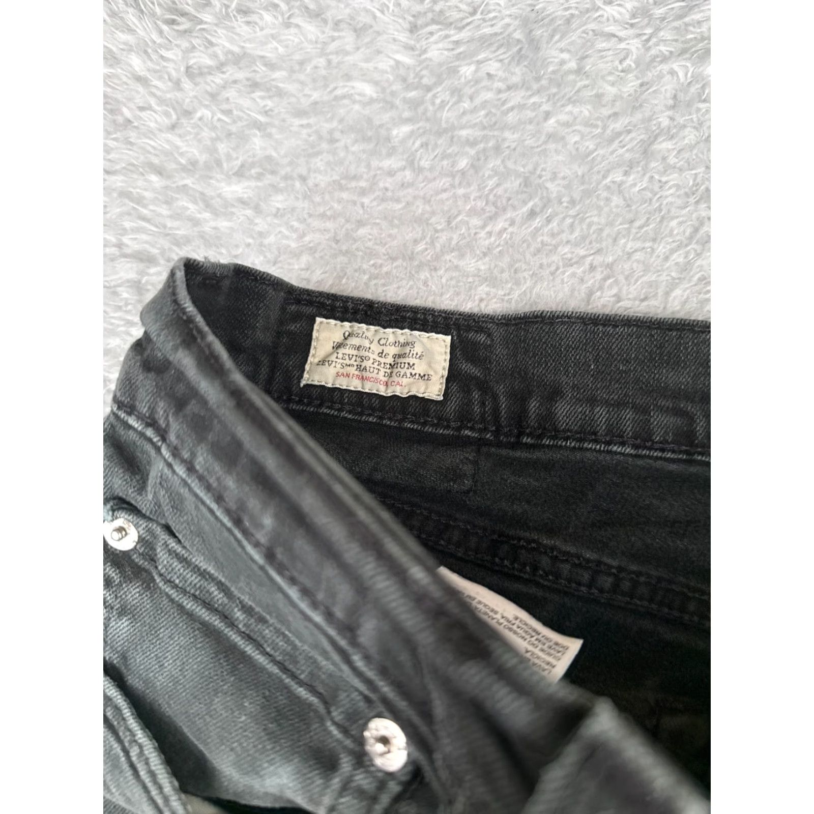 Levi's Levi's 541 Jeans Black Denim 36x34 Button Fly 5-Pocket Cotton Straight Regular Mens Pants Jeans Size US 36 / EU 52 - 6 Thumbnail