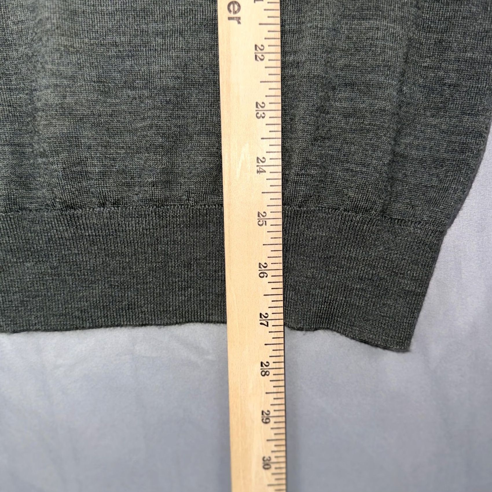 Suitsupply Suitsupply Sweater Mens Large Gray Merino Wool Crewneck Lightweight Pullover Size US L / EU 52-54 / 3 - 7 Thumbnail