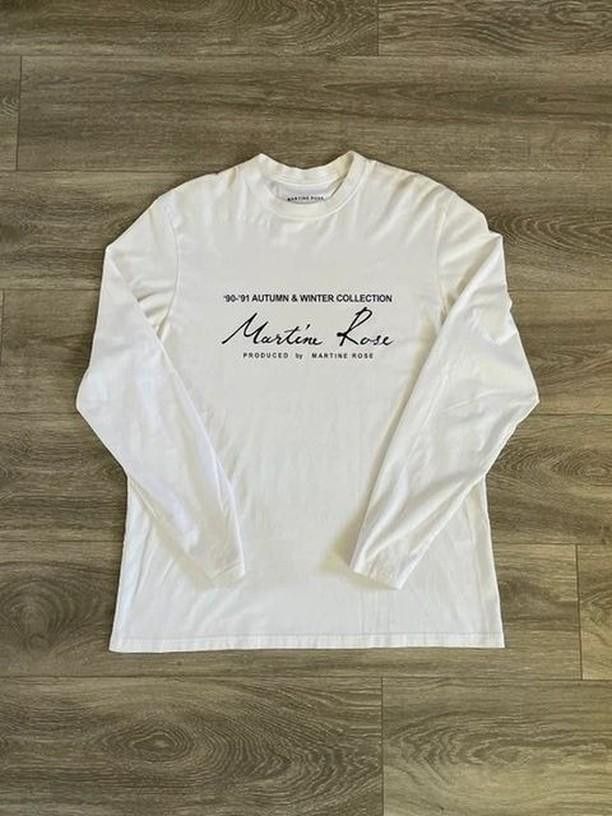 Martine Rose Martine Rose Classic Logo T Shirt (Long Sleeve) Size US M / EU 48-50 / 2 - 1 Thumbnail