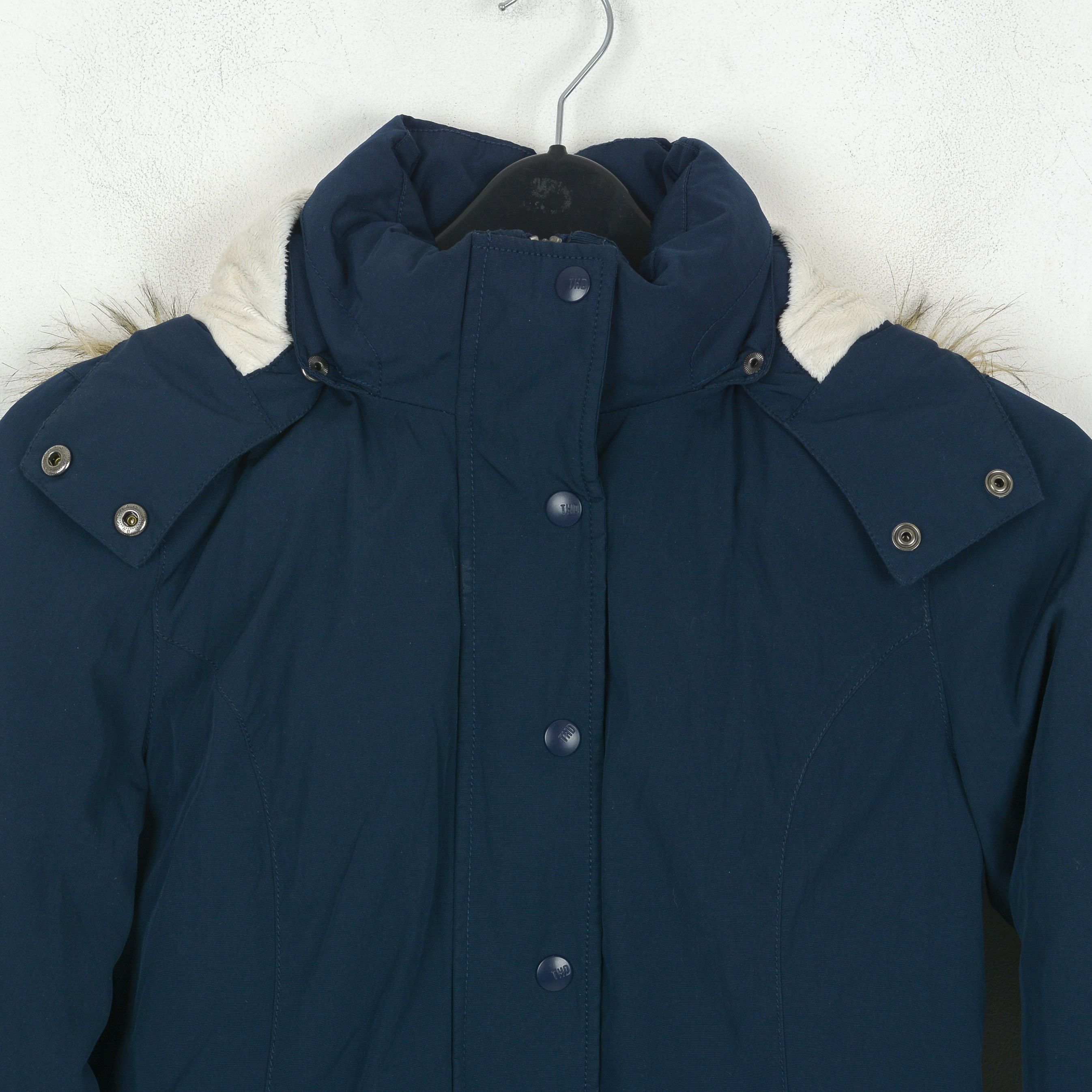 Tommy Hilfiger S Parka Hooded Jacket Insulated Down Feathers Coat Padded Size S / US 4 / IT 40 - 4 Thumbnail