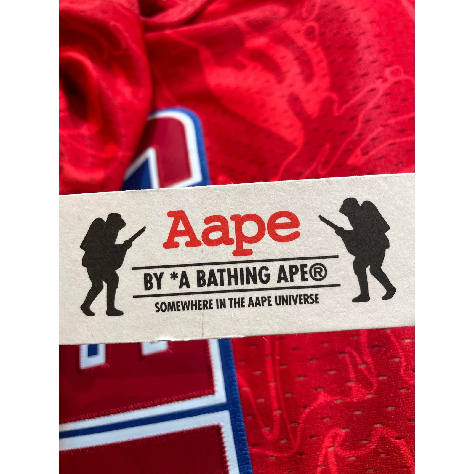 Aape AAPE Red & Blue Jersey Size US S / EU 44-46 / 1 - 6 Thumbnail