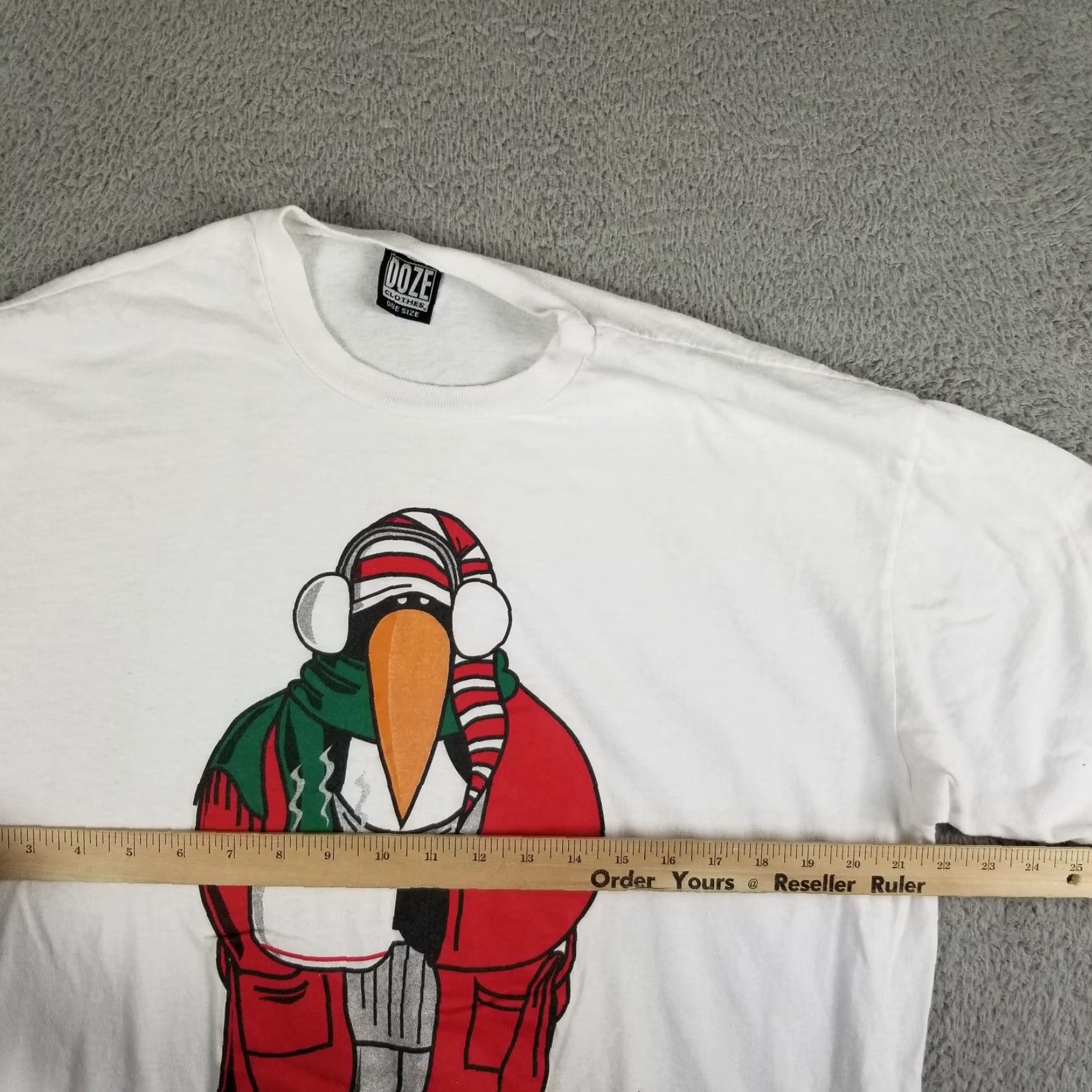 Vintage VINTAGE Penguin T Shirt Men LT 90s Antifreeze Funny 1996 Big Print Sleep Doze White Adult Large Tall Graphic Tee Mens Size US L / EU 52-54 / 3 - 5 Thumbnail