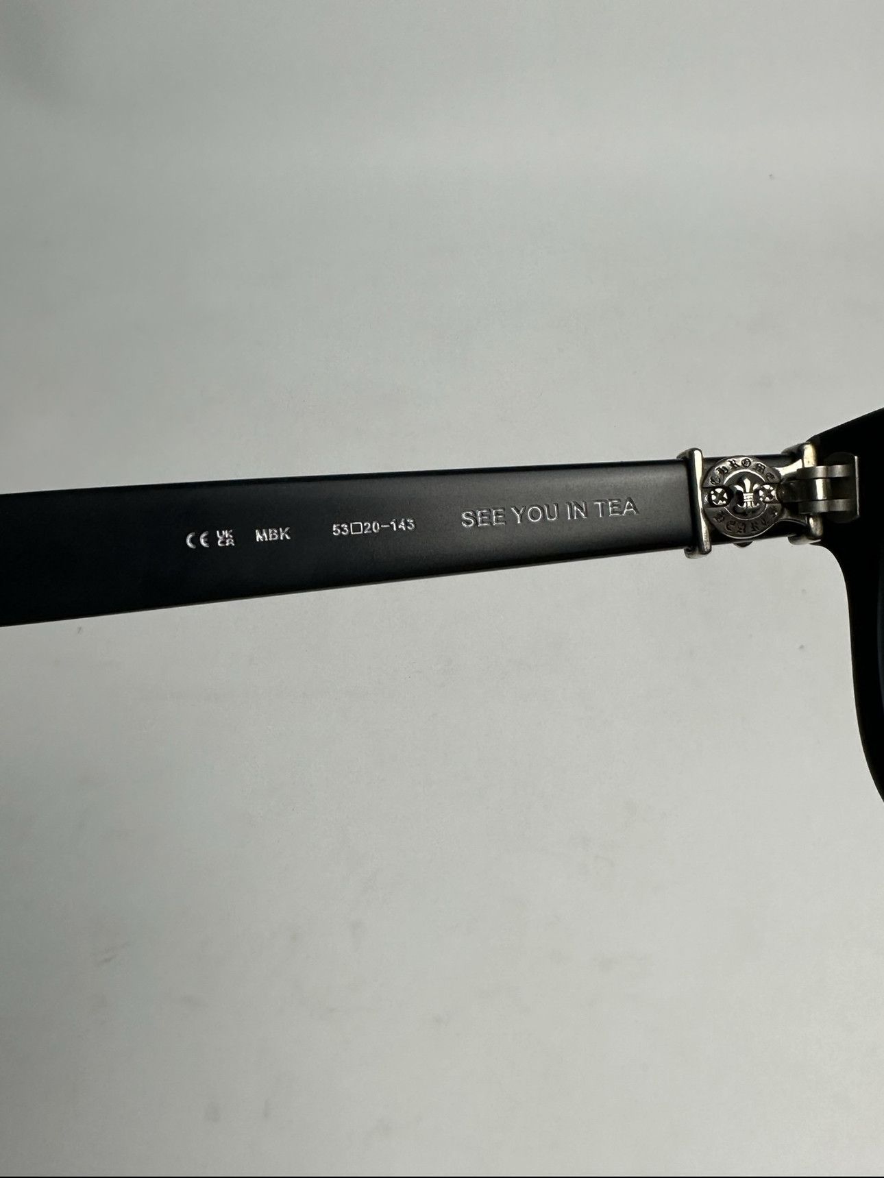 Chrome Hearts Chrome Hearts See You In Tea Matte Black Sunglasses Size ONE SIZE - 6 Thumbnail