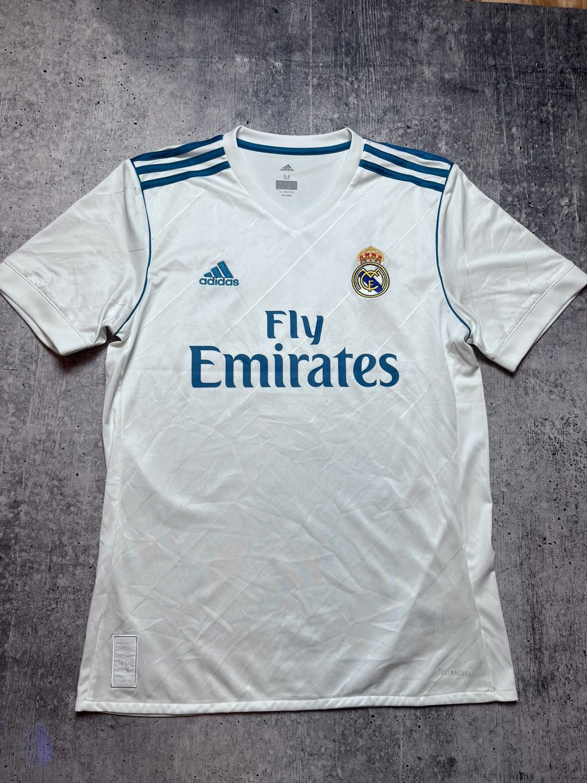 Adidas REAL MADRID 2017 2018 HOME SHIRT JERSEY ADIDAS AZ8059 sz M Size US M / EU 48-50 / 2 - 1 Thumbnail