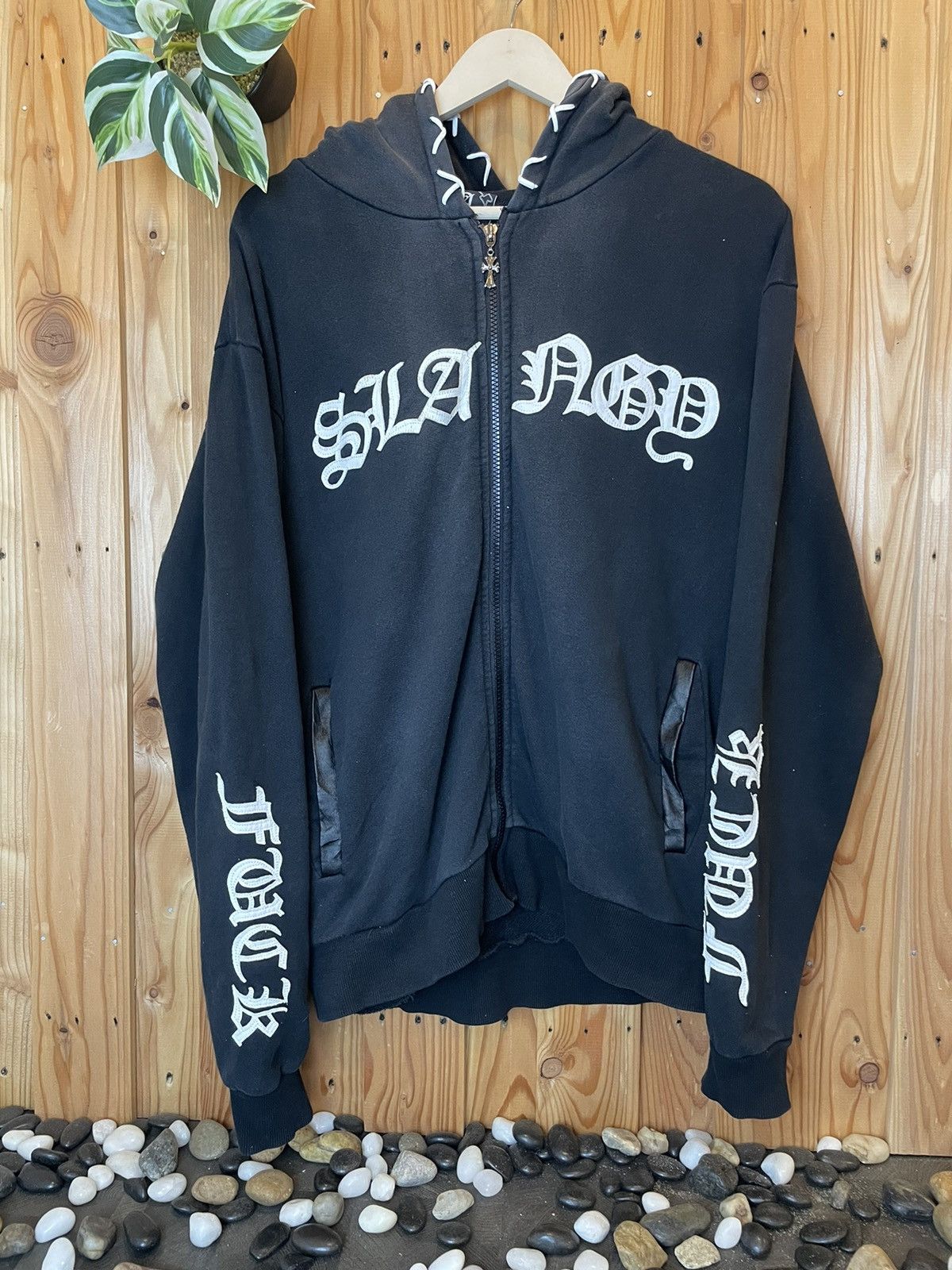 Japanese Brand × Vintage Slangy Japan Chrome Hearts inspired jacket Size US L / EU 52-54 / 3 - 9 Thumbnail
