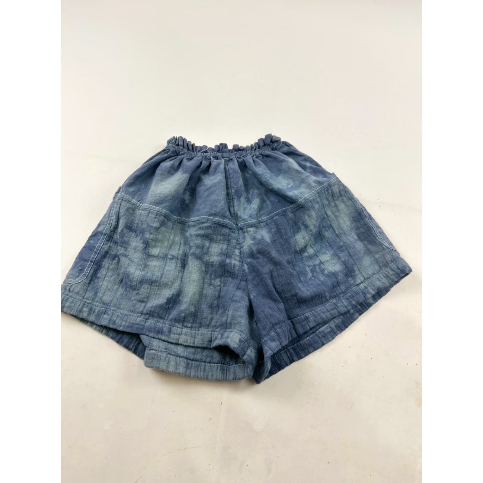 Free People Free People Womens XS Blue Tie Dye French Terry Sweat Shorts 3" Inseam Drawstring Casual Size 26" / US 2 / IT 38 - 2 Thumbnail