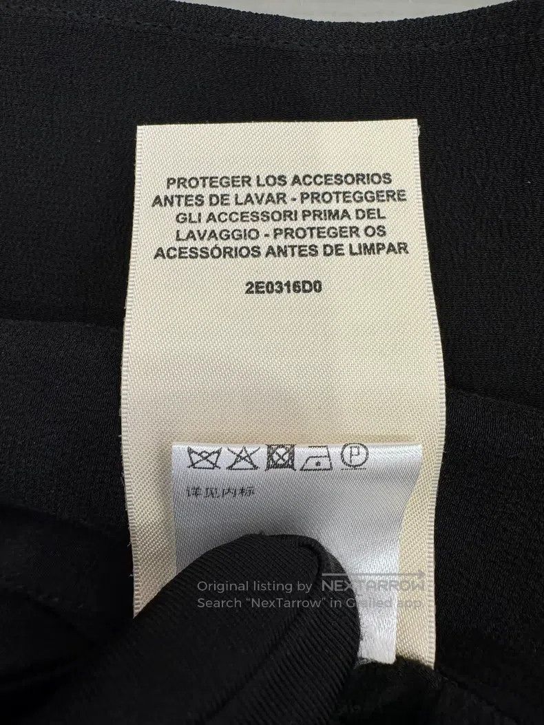 Hermes Hermes Black women's mulberry silk skirt with metal buckle Size 42" / US 20 - 8 Thumbnail