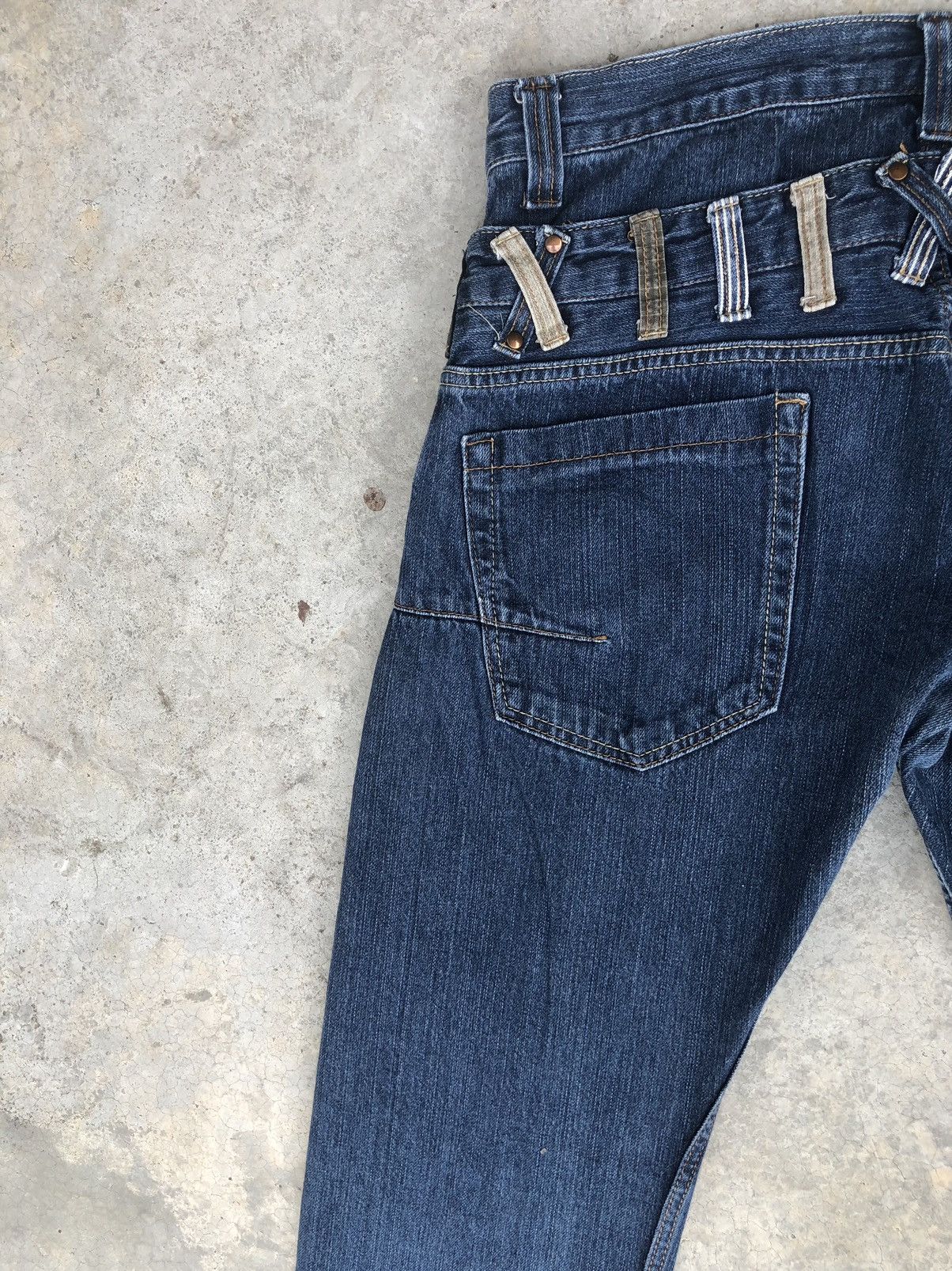 Hysteric Glamour Japanese Exit Double Waist Distressed Jeans Size US 32 / EU 48 - 9 Thumbnail