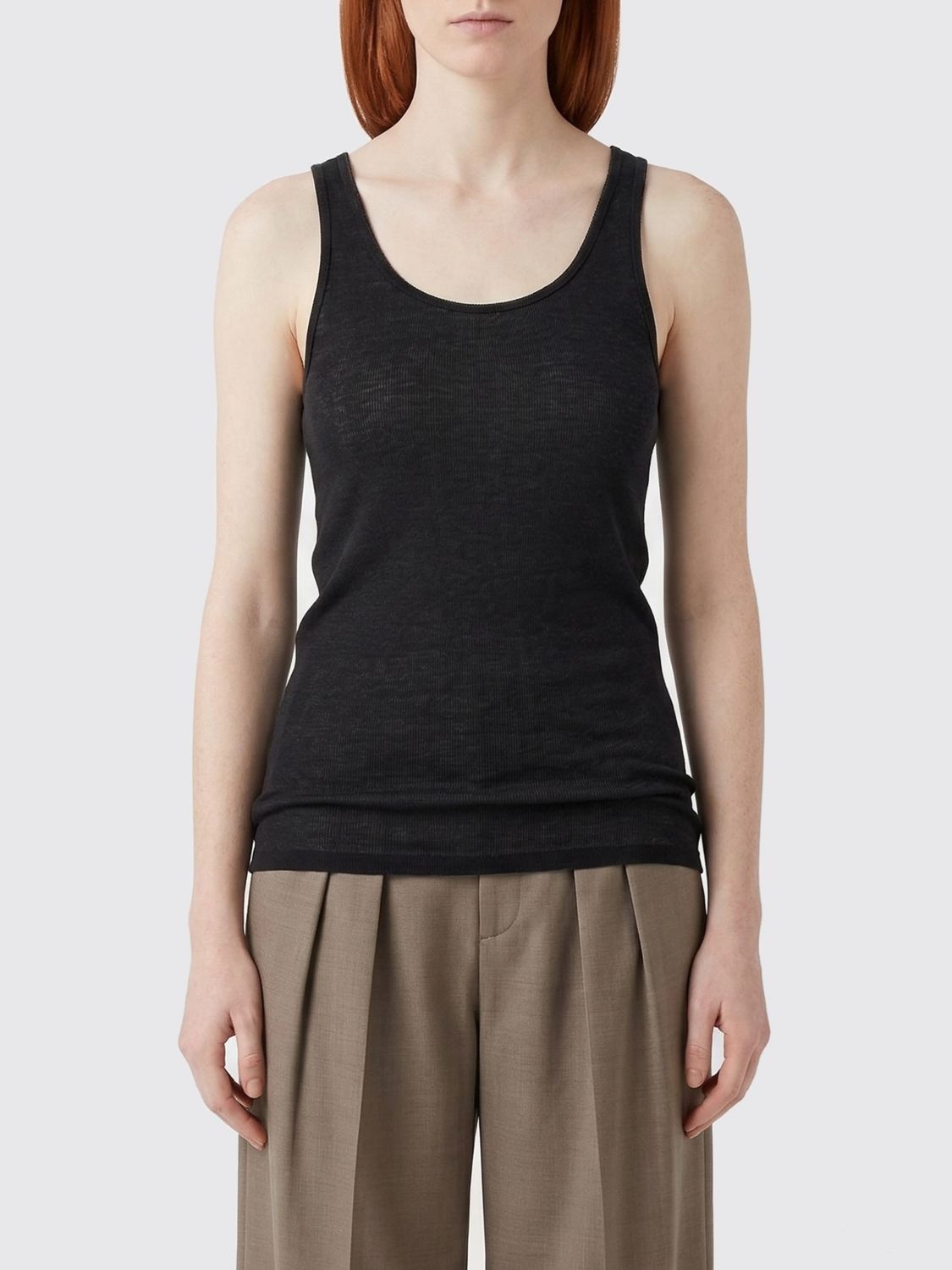 Saint Laurent Paris Saint Laurent T-Shirt Woman Black Size L / US 10 / IT 46 - 1 Thumbnail