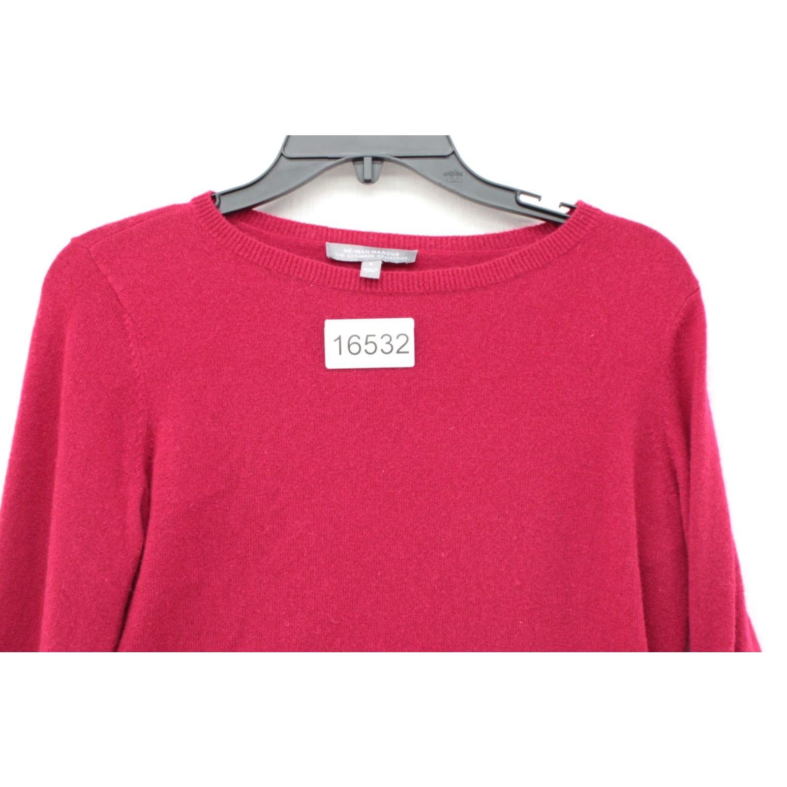 Neiman Marcus Neiman Marcus 100% Cashmere Sweater Women's S Red Bell Sleeve Pullover Knits Luxury Winter Vintage Size S / US 4 / IT 40 - 8 Thumbnail