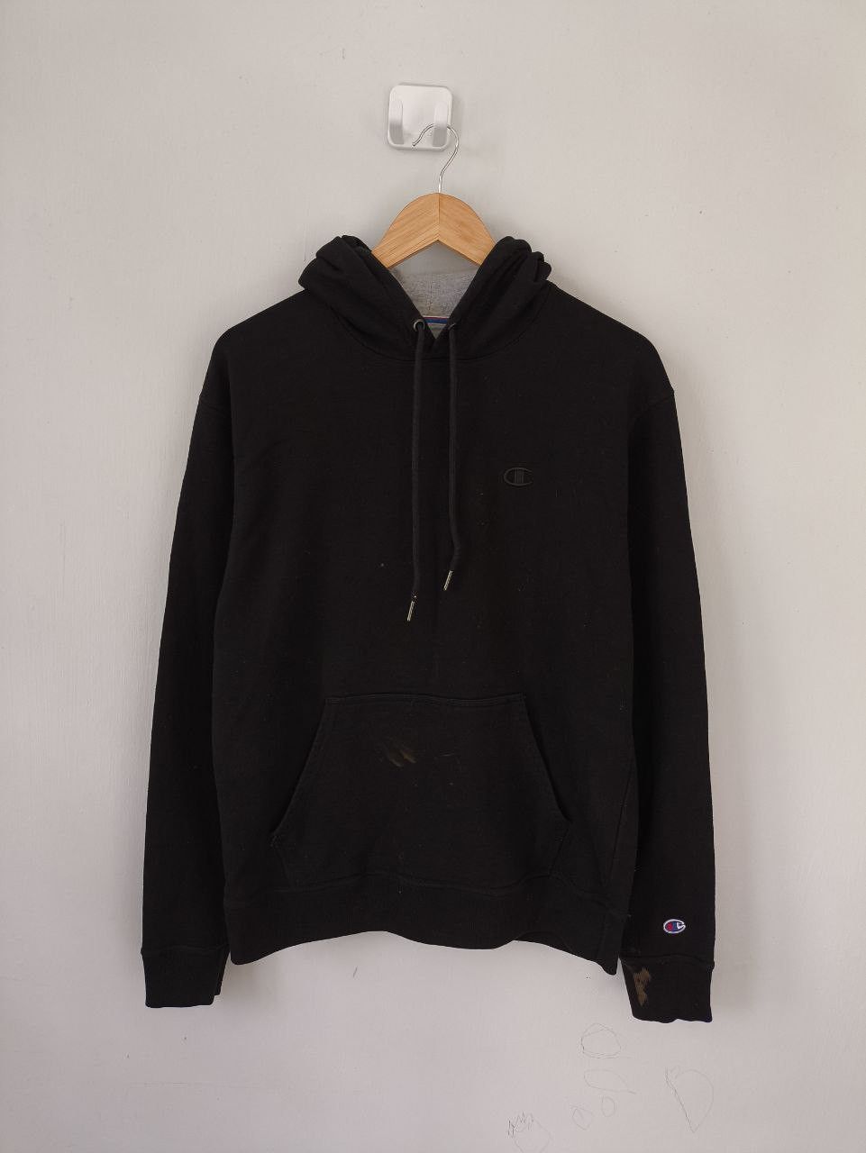 CHAMPION Powerblend Black Pullover Hoodie