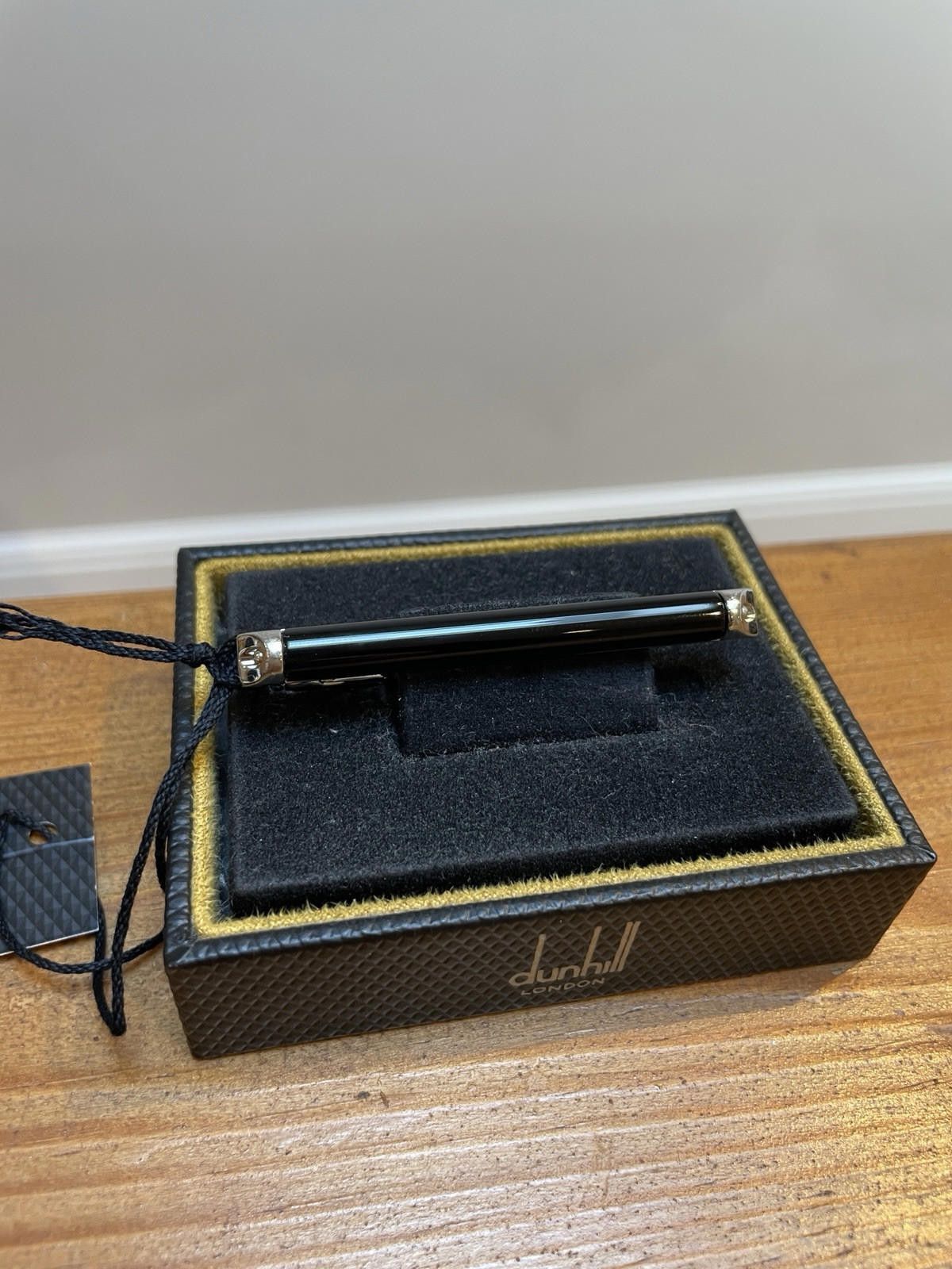 Alfred Dunhill Dunhill Silver And Onyx Tie Bar Size ONE SIZE - 1 Thumbnail