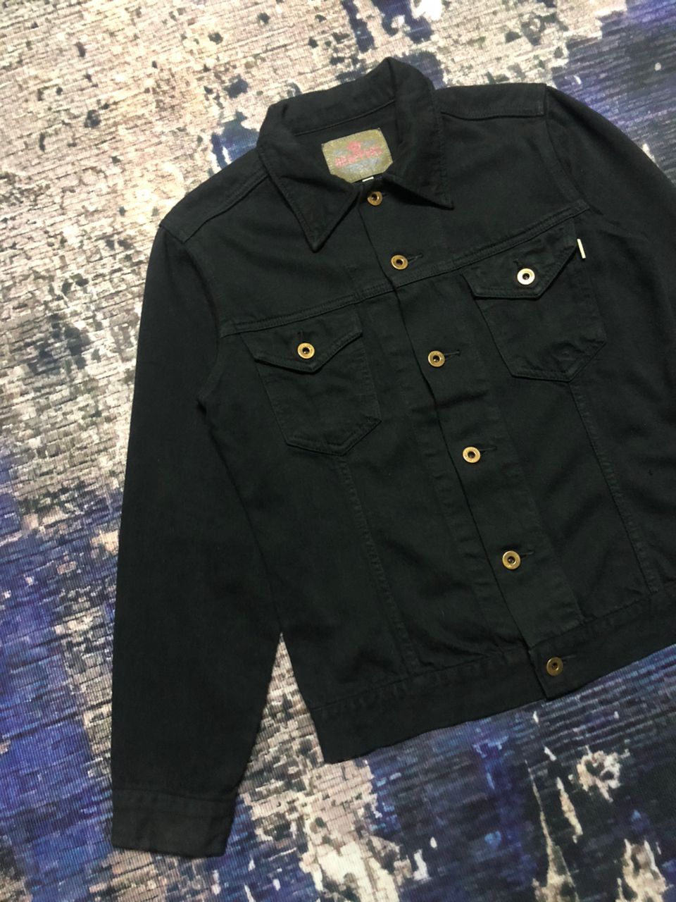 Japanese Brand Brapppers Soft Denim All Black Jacket Size US S / EU 44-46 / 1 - 5 Thumbnail
