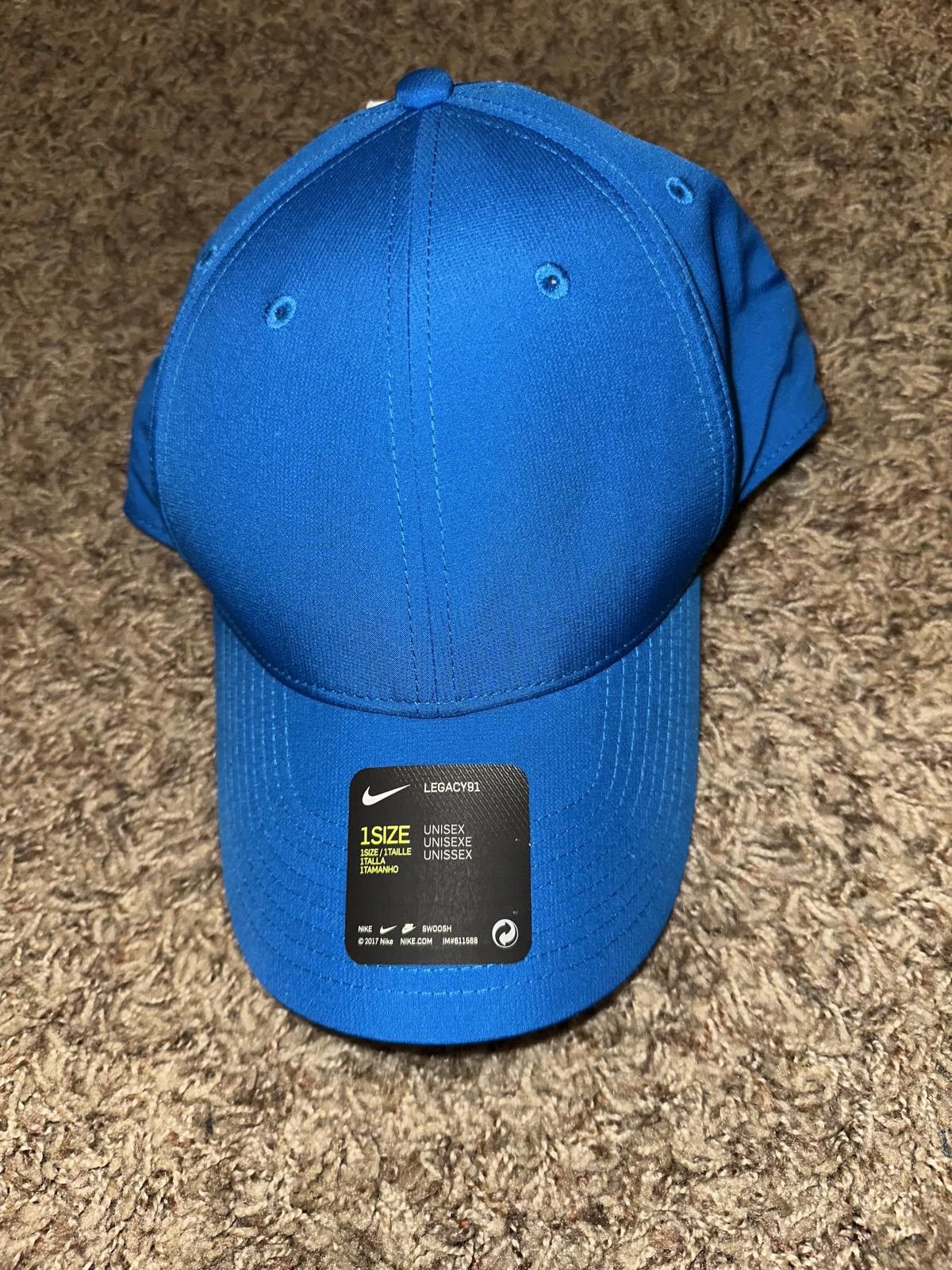 Nike Nike Legacy91 Adult Unisex Golf Blue Adjustable Strap Back Hat Size ONE SIZE - 1 Thumbnail