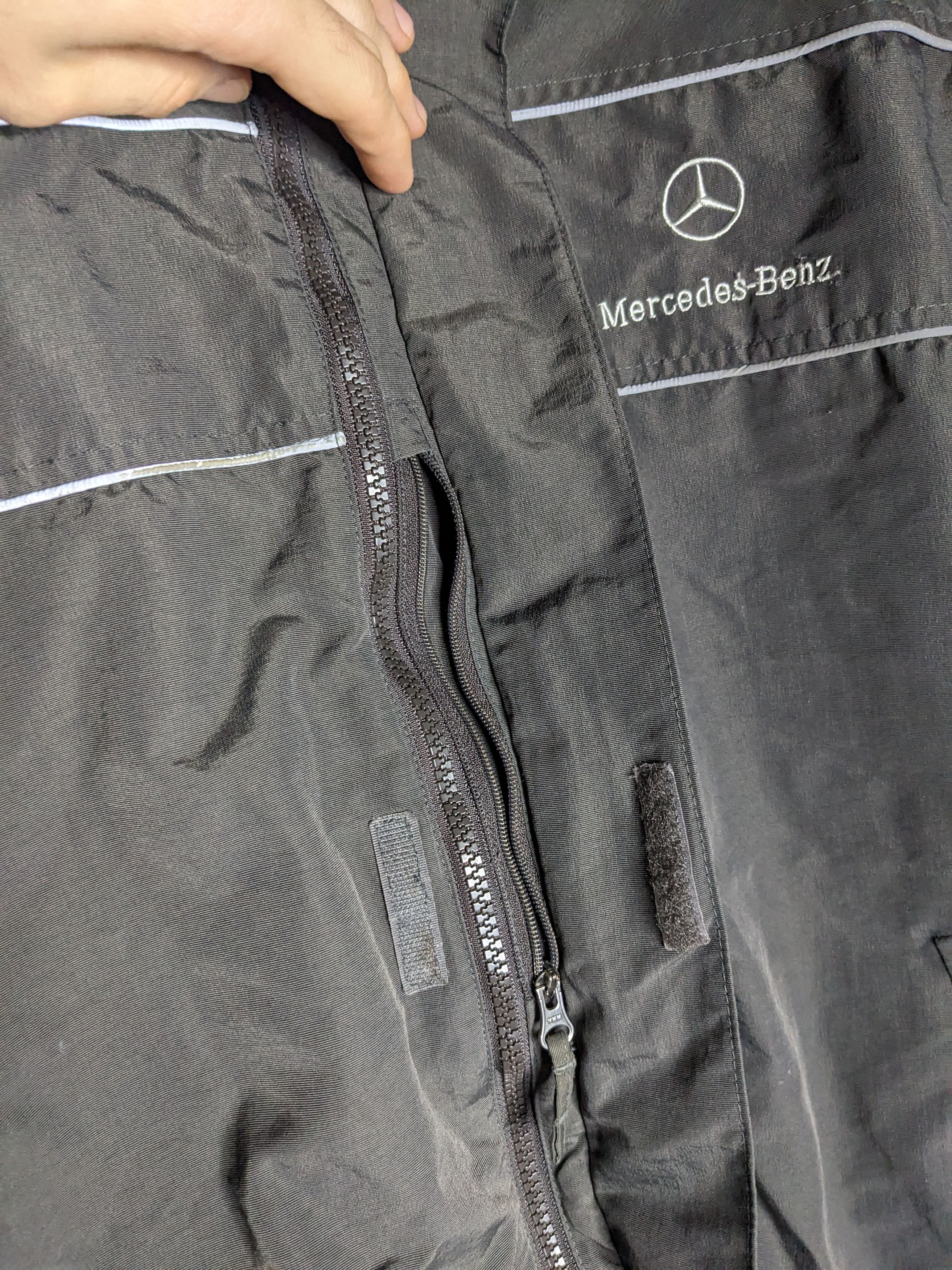 Mercedes-Benz Mercedes Benz Nylon Windbreaker Jacket Medium Coat Grey AMG Size US M / EU 48-50 / 2 - 8 Thumbnail