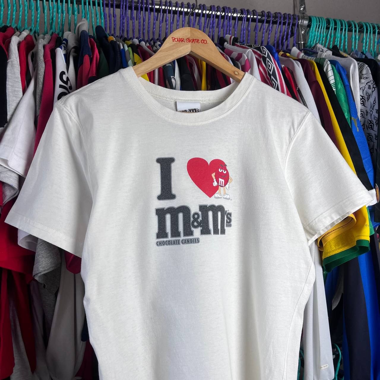 Vintage Vintage M&M`s Chocolate Big Logo Tshirt Size US S / EU 44-46 / 1 - 2 Thumbnail