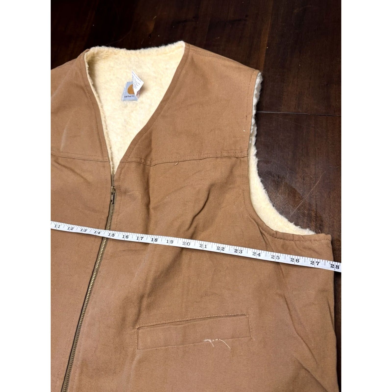 Carhartt VINTAGE Carhartt Vest Hunting Men's 3XL Brown Sherpa Lined USA USA 3XL Hunting Vest Mens Brown Sherpa Lined Carhartt USA 3XL VINTAGE Size US XXL / EU 58 / 5 - 7 Thumbnail