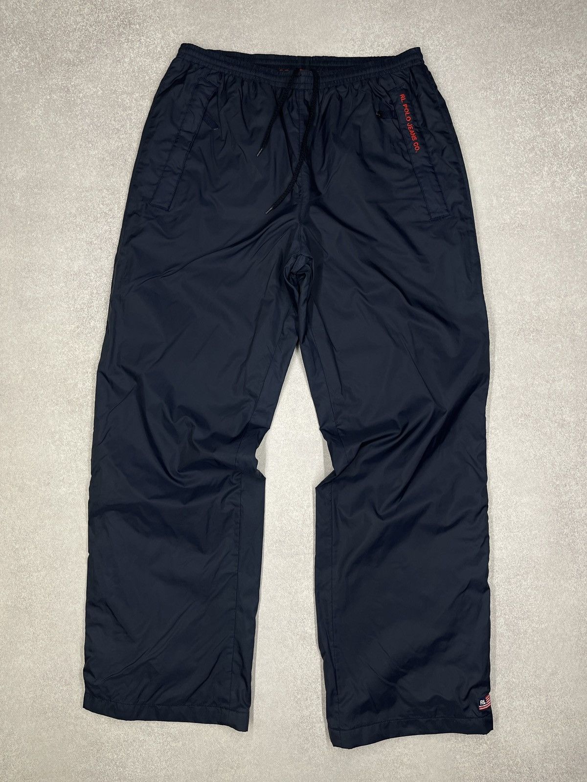 Polo Ralph Lauren Vintage Ralph Lauren Polo Jeans Co. Nylon Sweatpants Navy Size US 34 / EU 50 - 2 Thumbnail