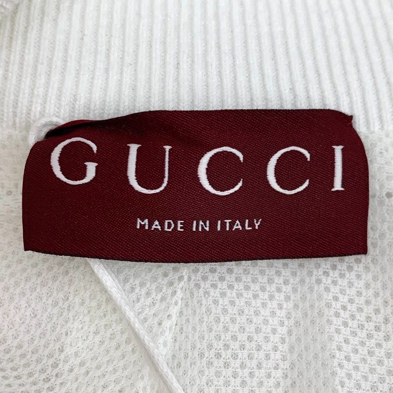 Gucci Gucci White logo jacquard full print cotton stand-up colla Size US M / EU 48-50 / 2 - 5 Thumbnail