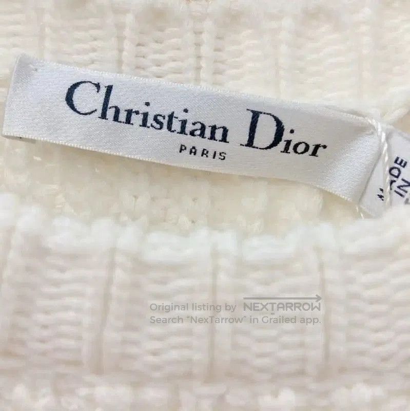 Dior Dior White Cotton Long Sleeve Sweater . Size S / US 4 / IT 40 - 7 Thumbnail