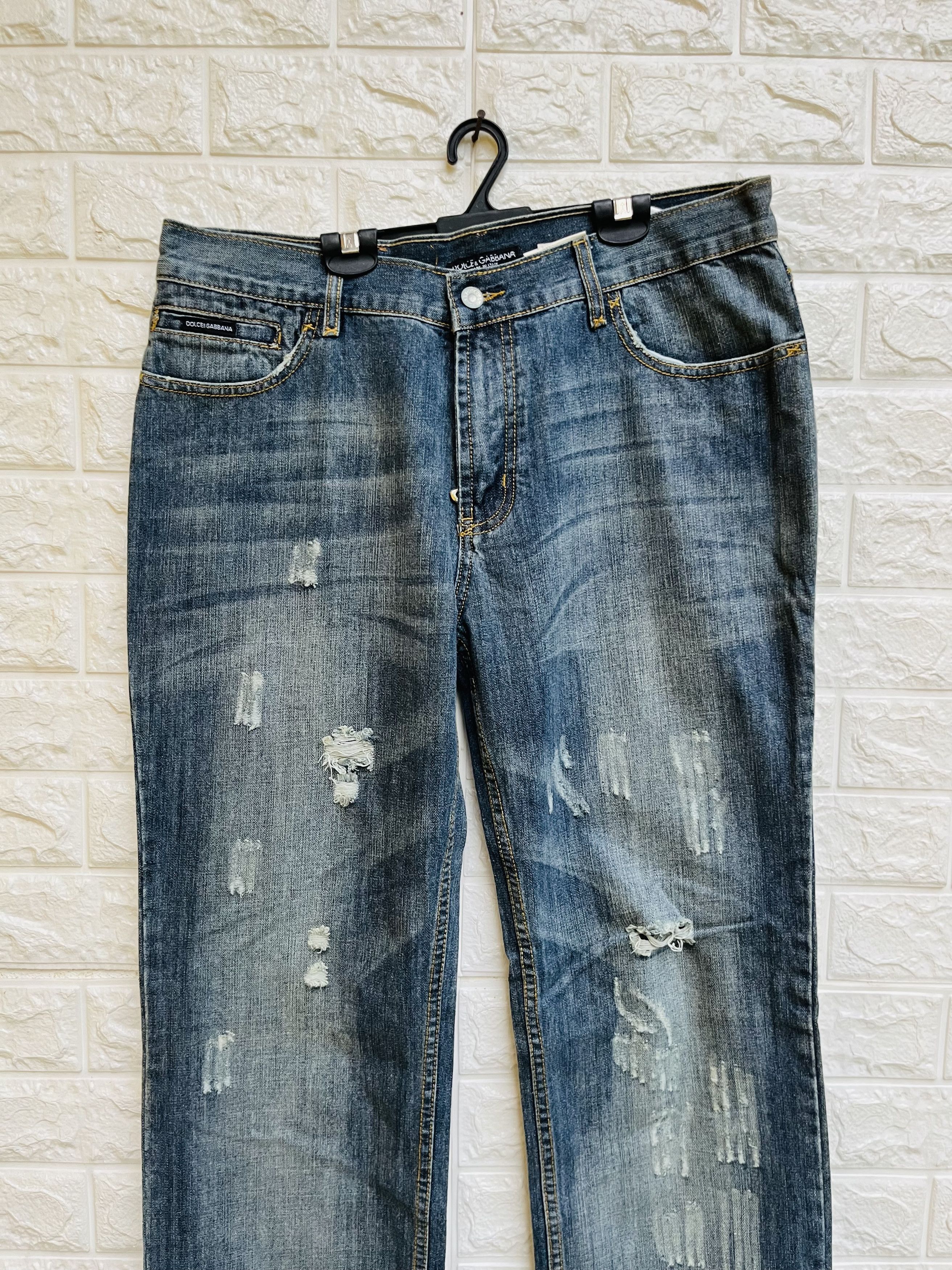 Dolce & Gabbana Vintage Dolce & Gabbana Distressed Designer Fashion Style Size US 35 - 3 Thumbnail